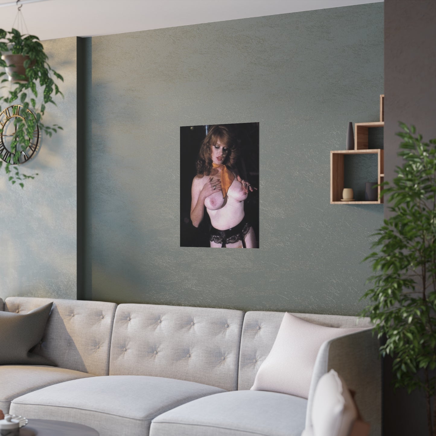 Satin Posters (210gsm) Retro Porn Star Lisa De Leeuw Nude