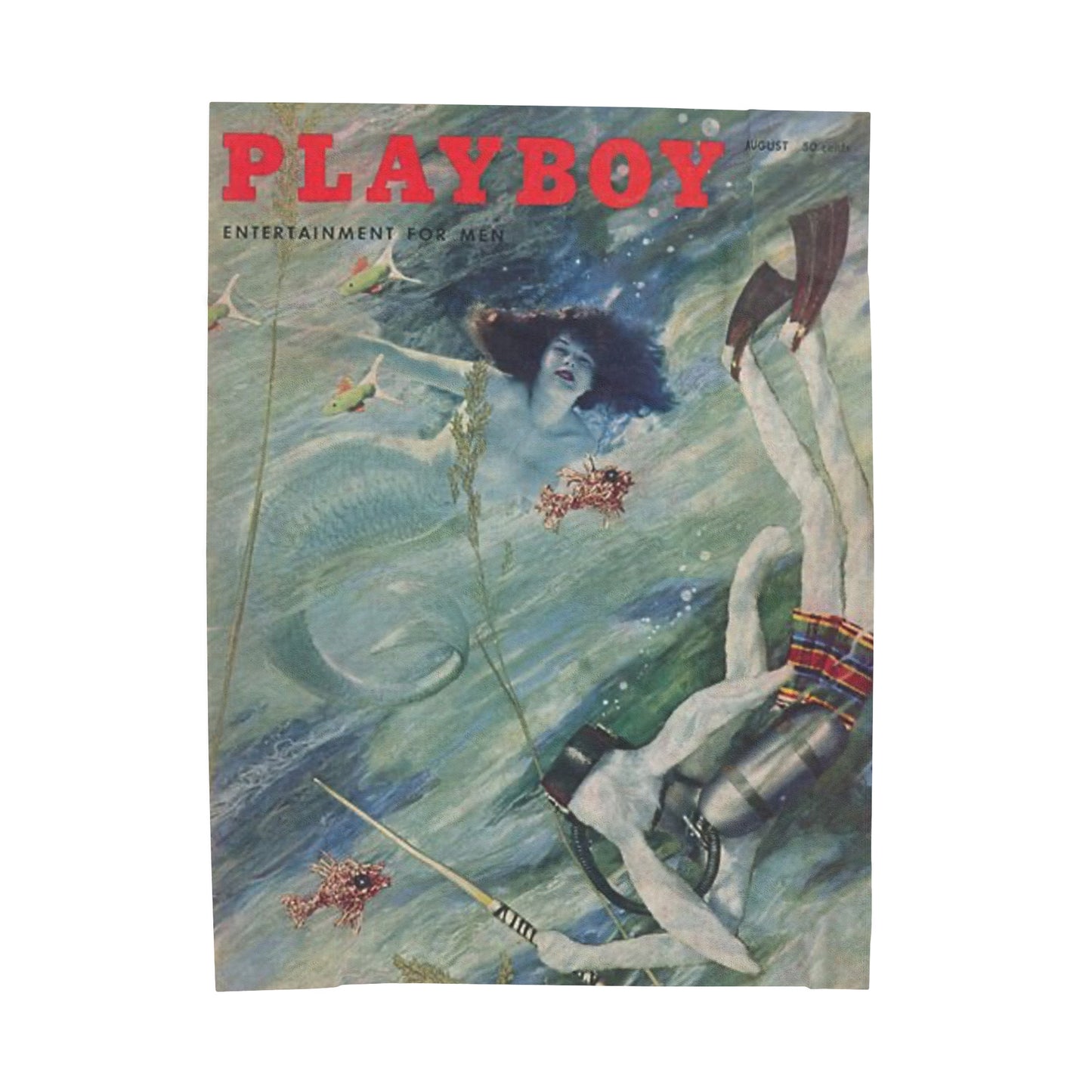 Velveteen Plush Blanket Magazine Cover August 1957