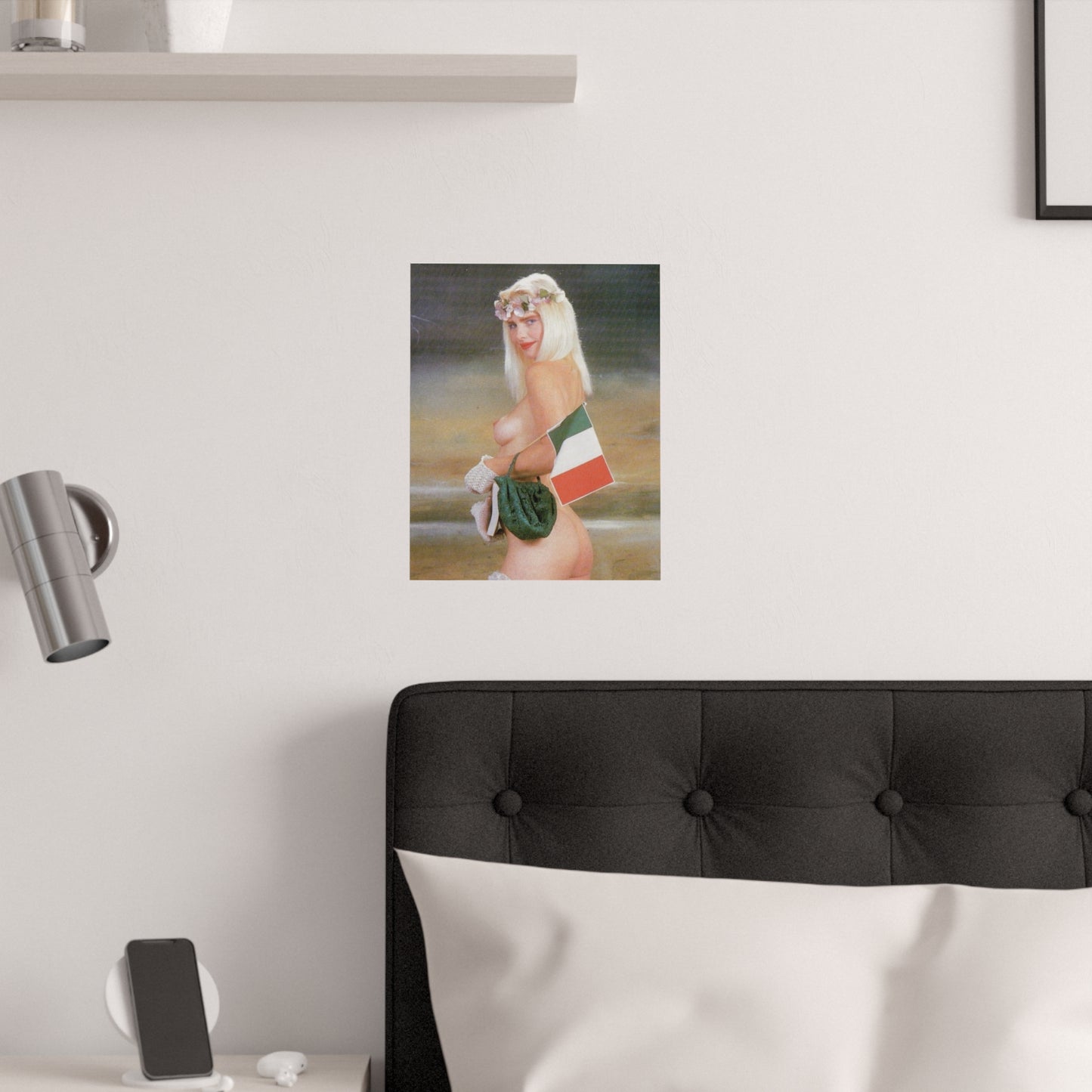 Satin Posters (210gsm) Retro Porn Star Cicciolina (Ilona Staller) Nude