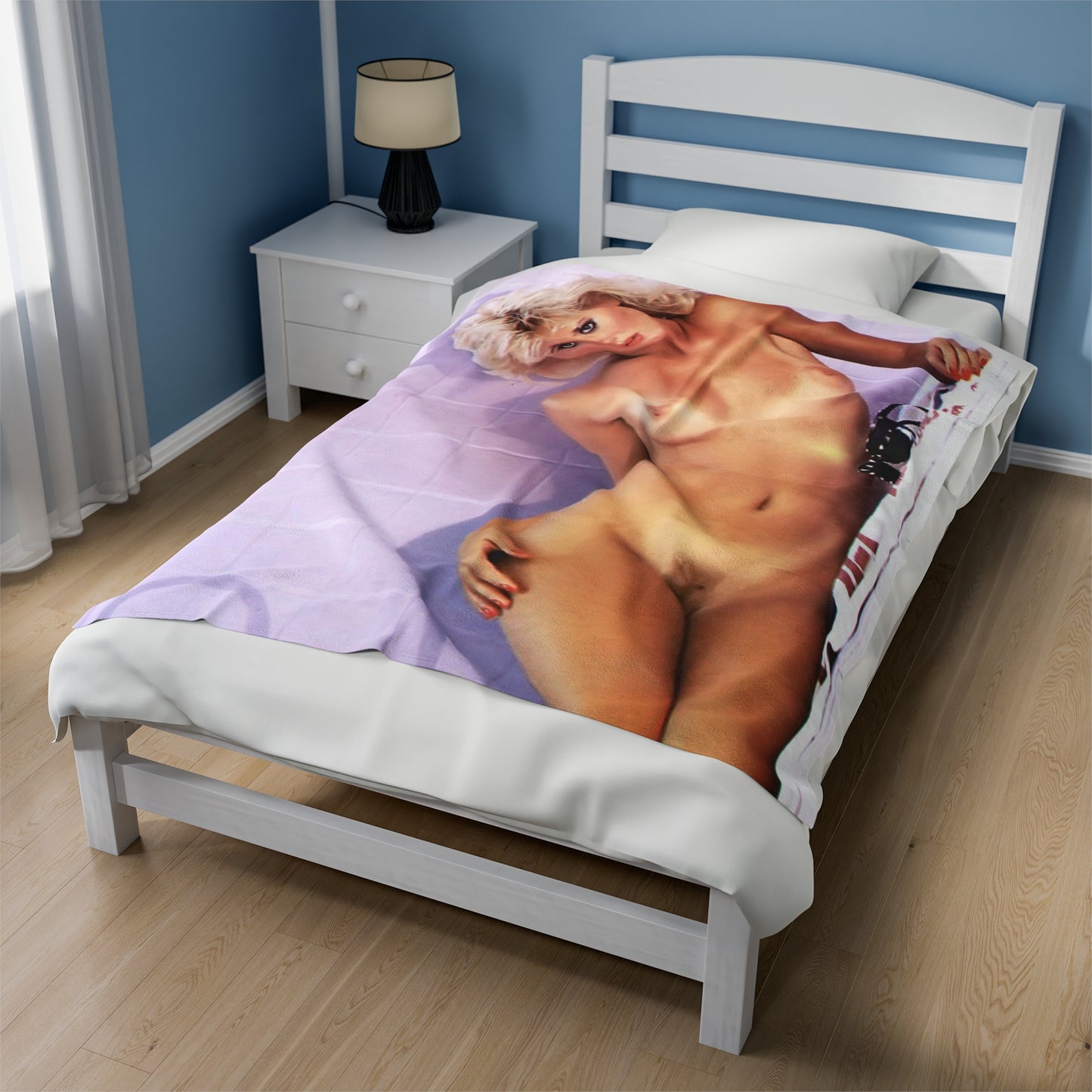 Velveteen Plush Blanket Retro Porn Star Ginger Lynn Nude