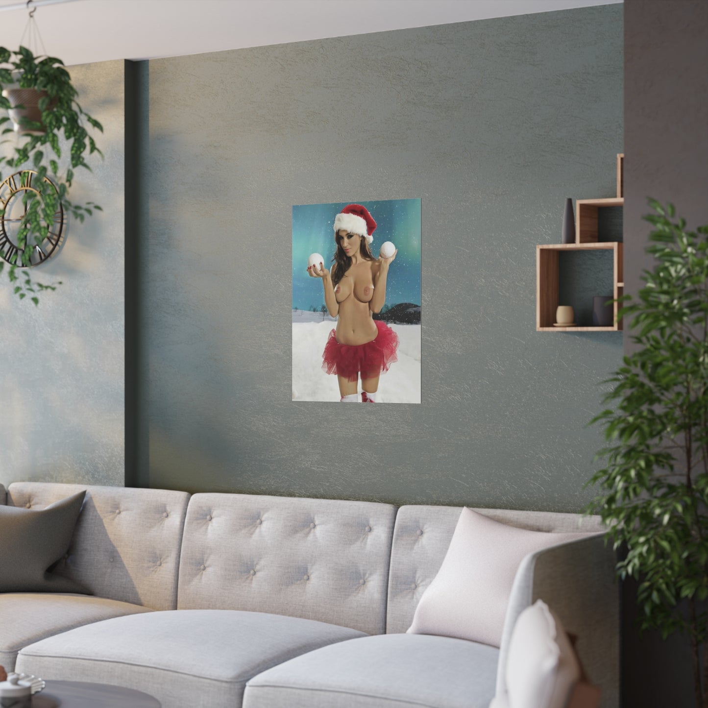 Satin Posters (210gsm) Christmas Pornstars Nude