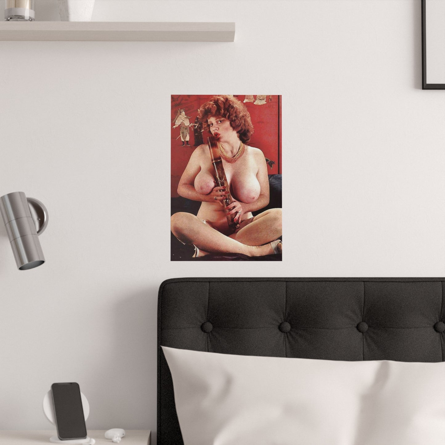 Satin Posters (210gsm) Retro Pornstar Lisa De Leeuw Nude