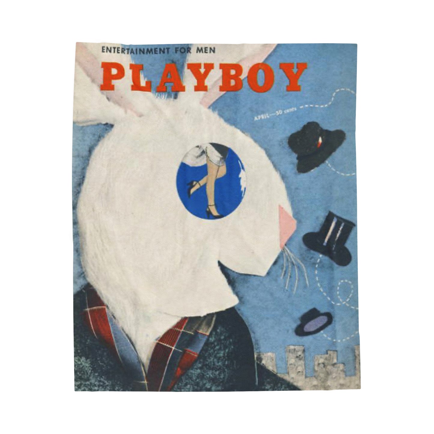 Velveteen Plush Blanket Magazine Cover April 1954