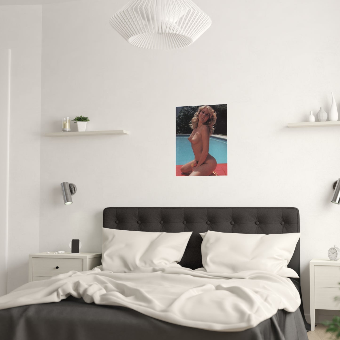 Satin Posters (210gsm) Retro Pornstar Shauna Grant Nude