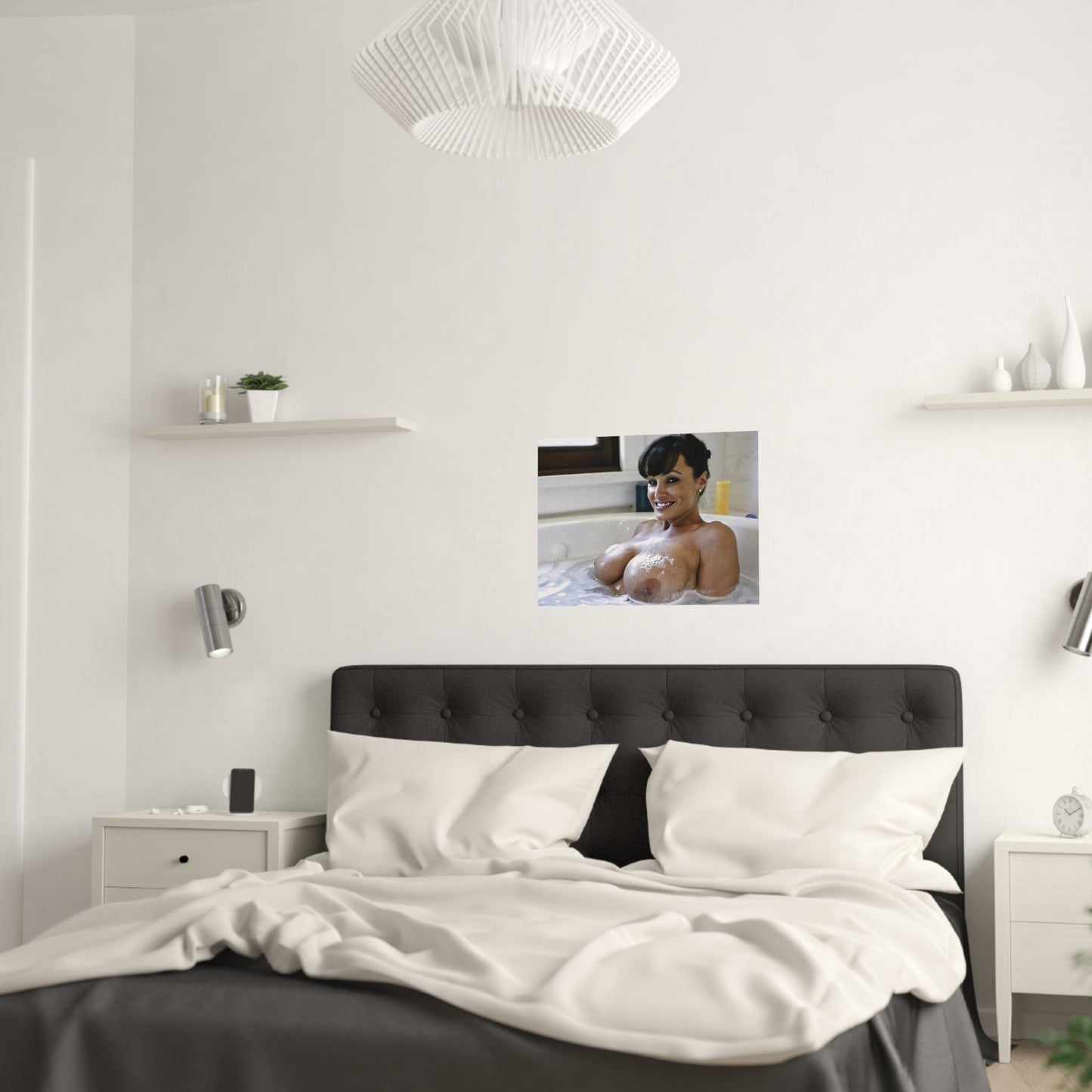 Satin Posters (210gsm) Pornstar Lisa Ann Nude