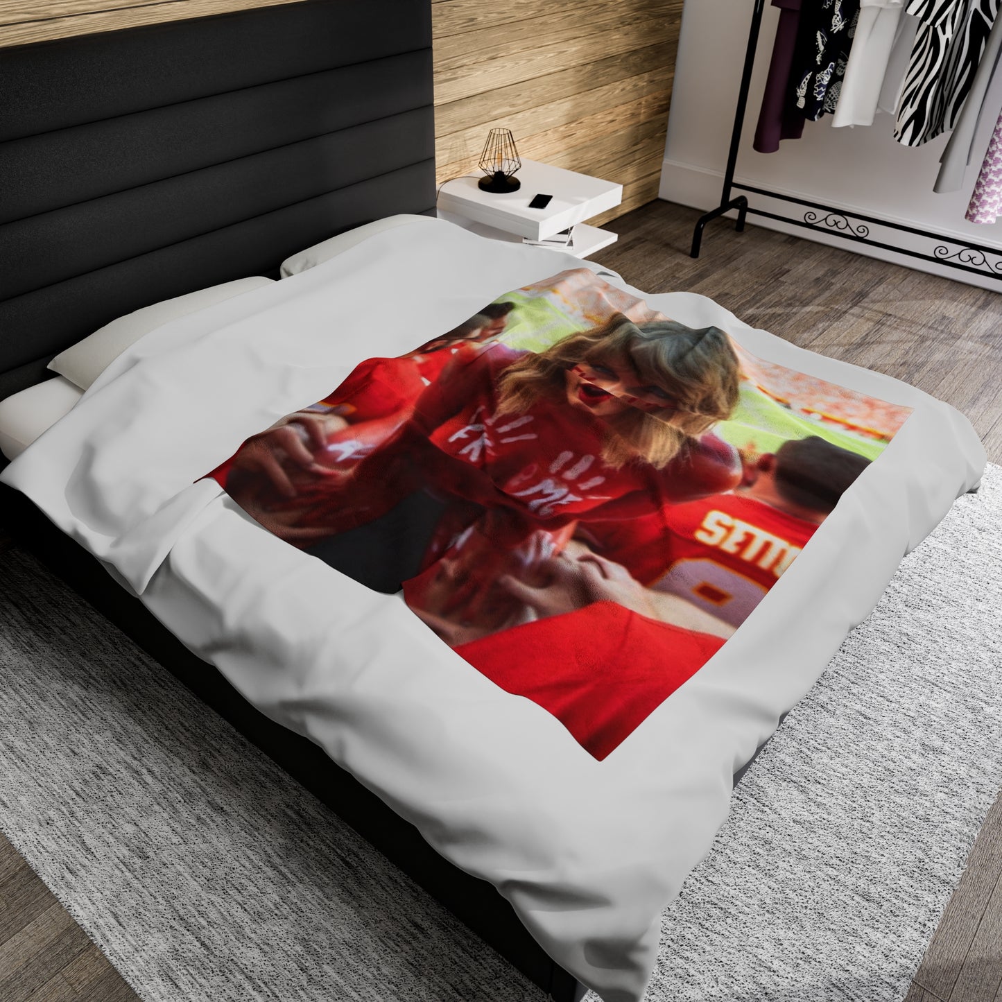 Velveteen Plush Blanket Taylor Swift AI Nudes