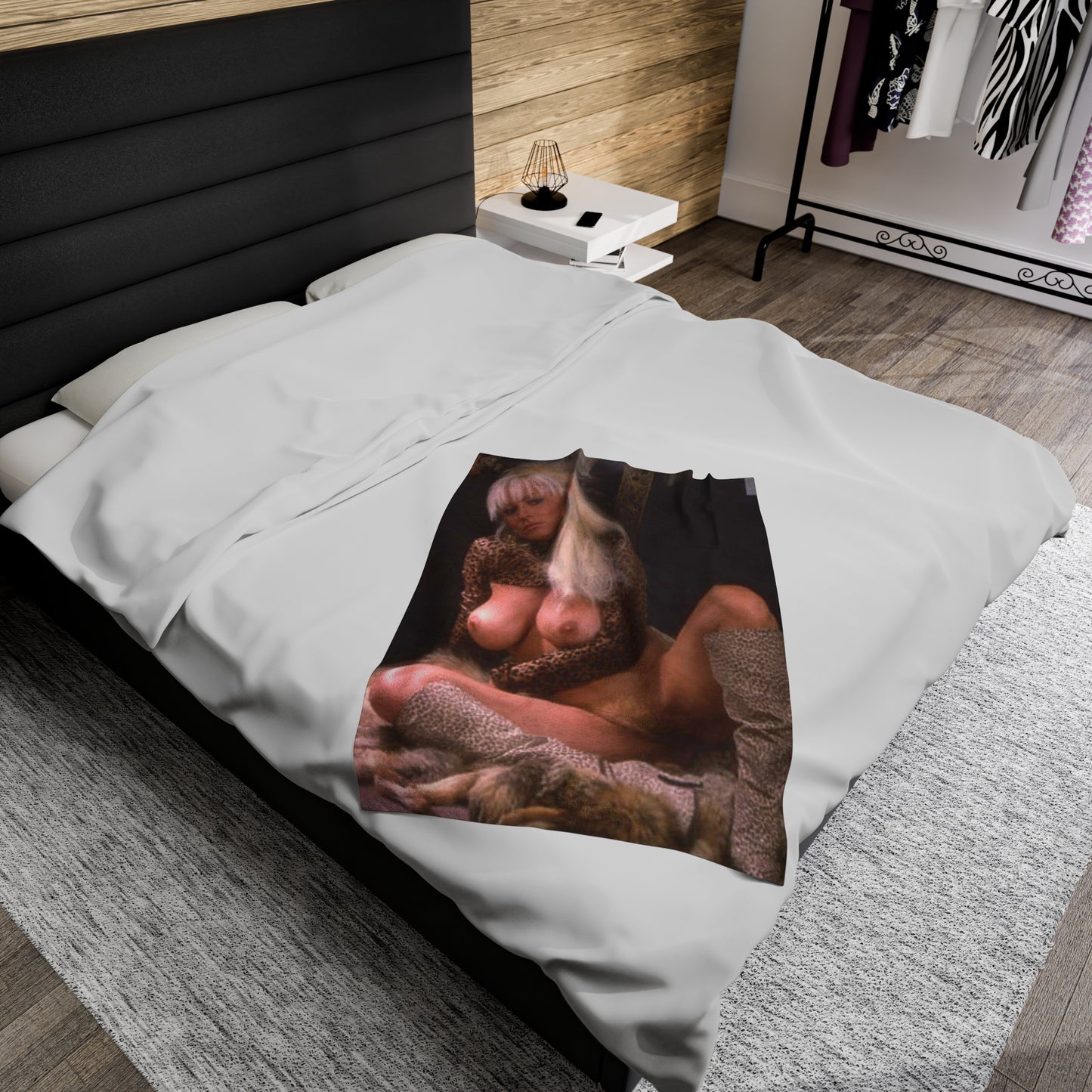 Velveteen Plush Blanket Porn Star Seka Nude