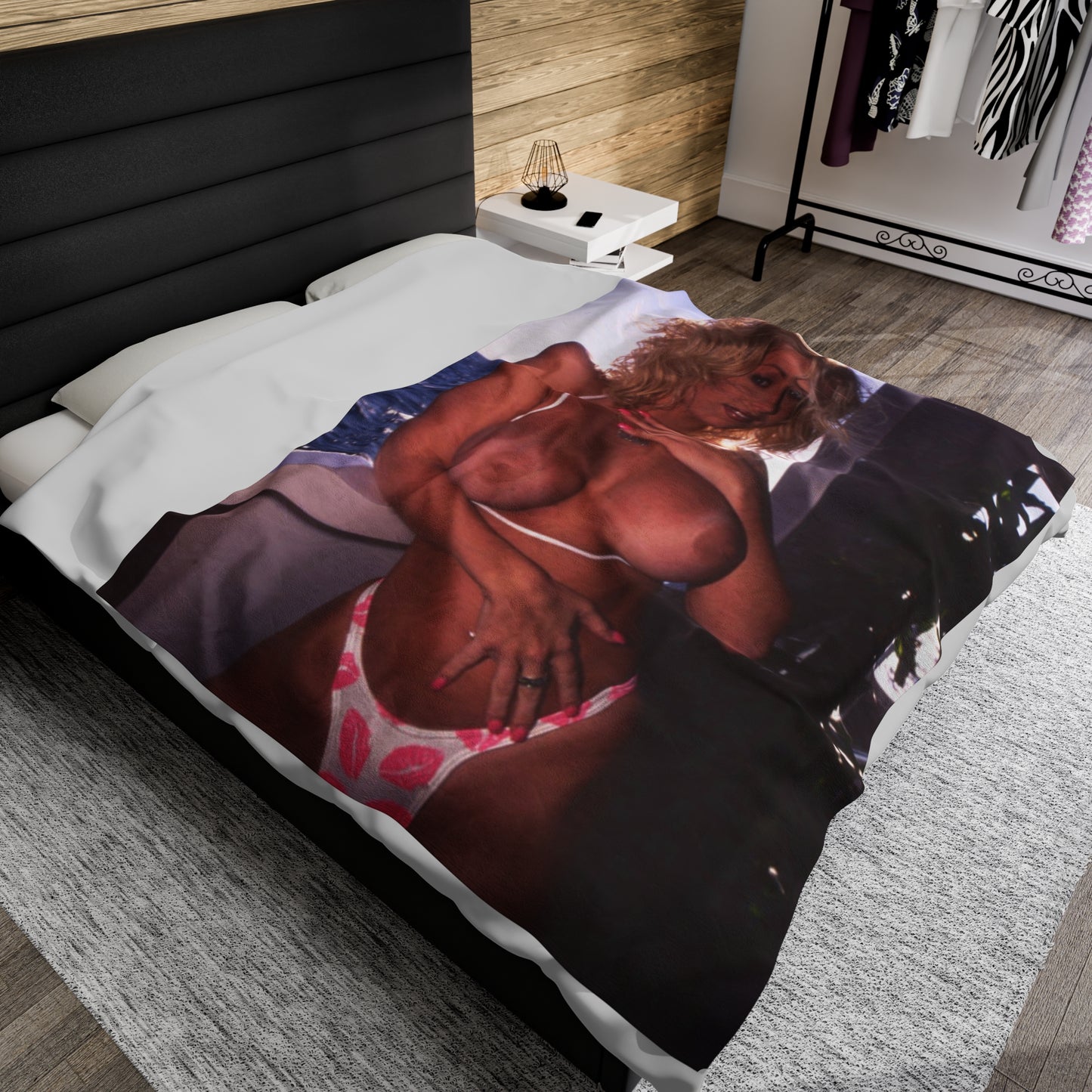 Velveteen Plush Blanket Pornstar Jenna Jameson Nude