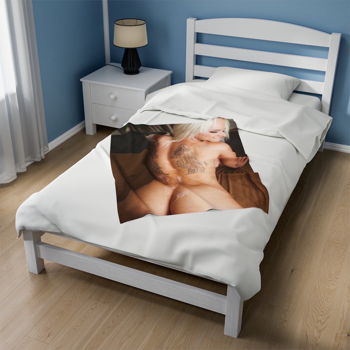 Velveteen Plush Blanket Pornstar Stevie Shae Nude