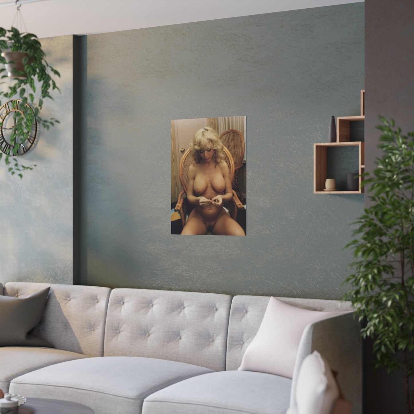 Satin Posters (210gsm) Retro Porn Star Nina Hartley Nude
