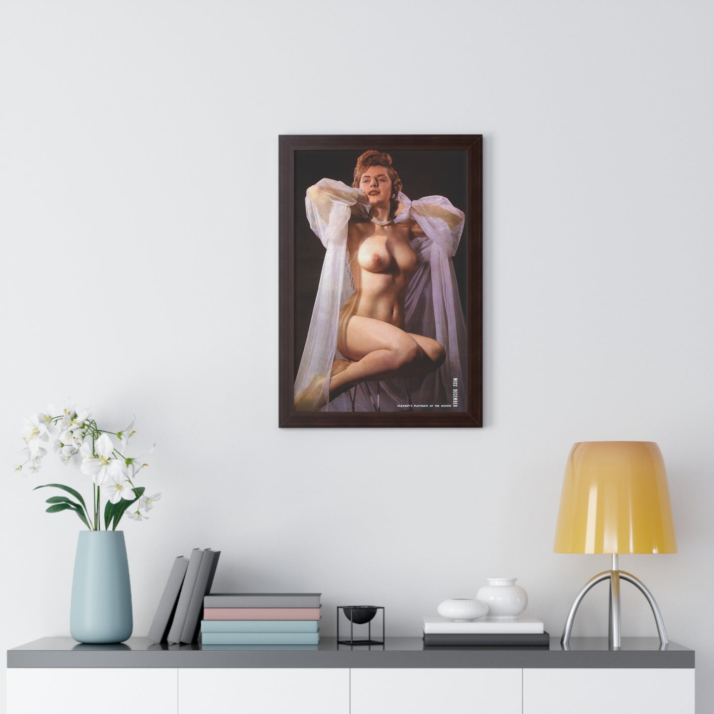 Framed Vertical Poster Playboy Playmate December 1954 Terry Ryan
