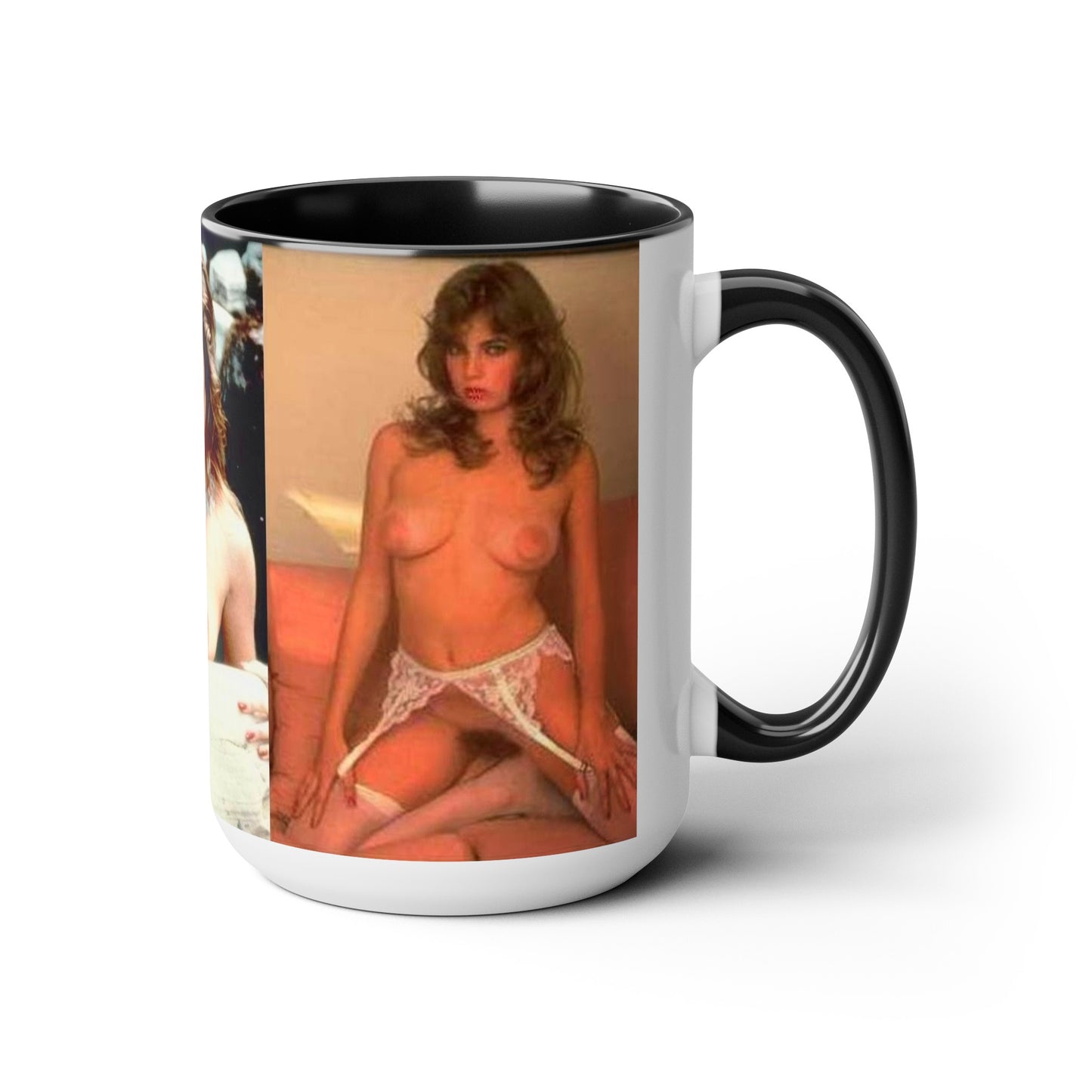 Two-Tone Coffee Mugs, 15oz Traci Lords Nude