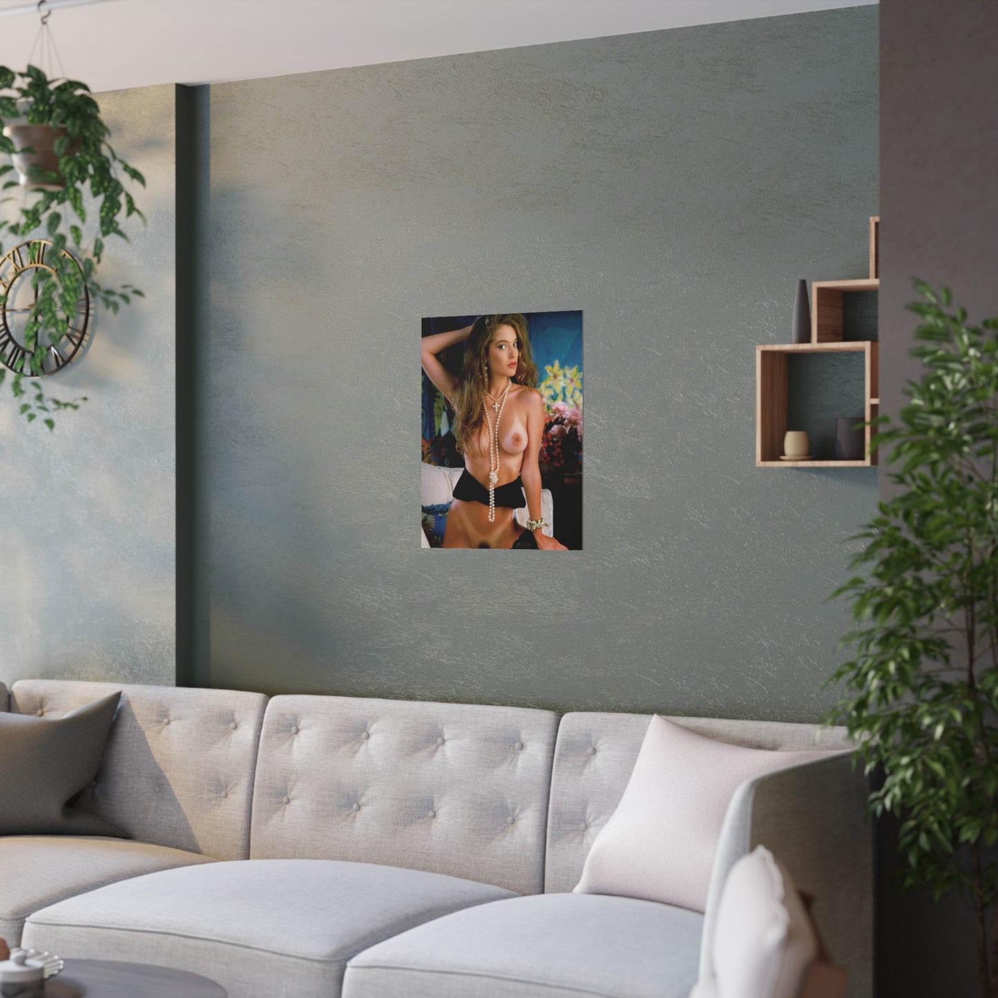 Satin Posters (210gsm) Retro Adult Star Bonita Saint Nude