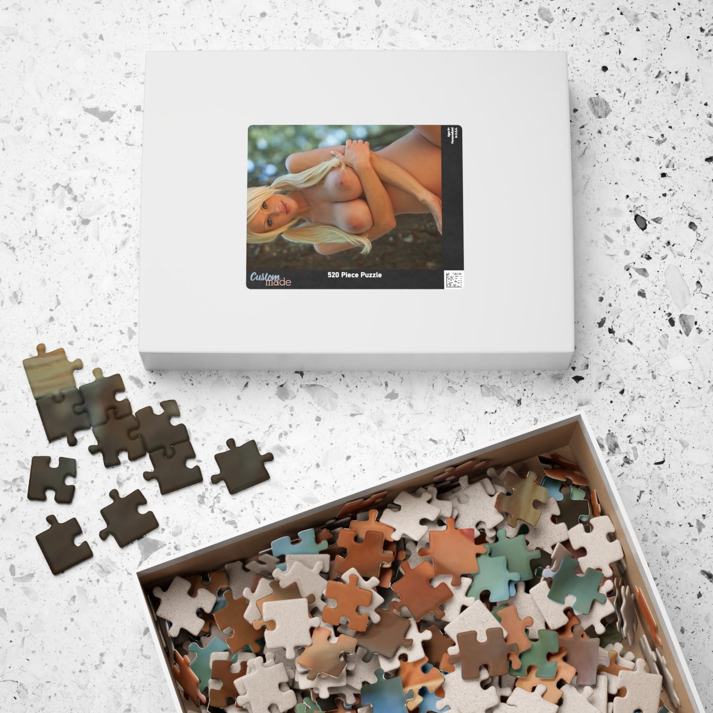 Puzzle (110, 252, 500, 1014-piece) Hot Sexy Nude Blonde