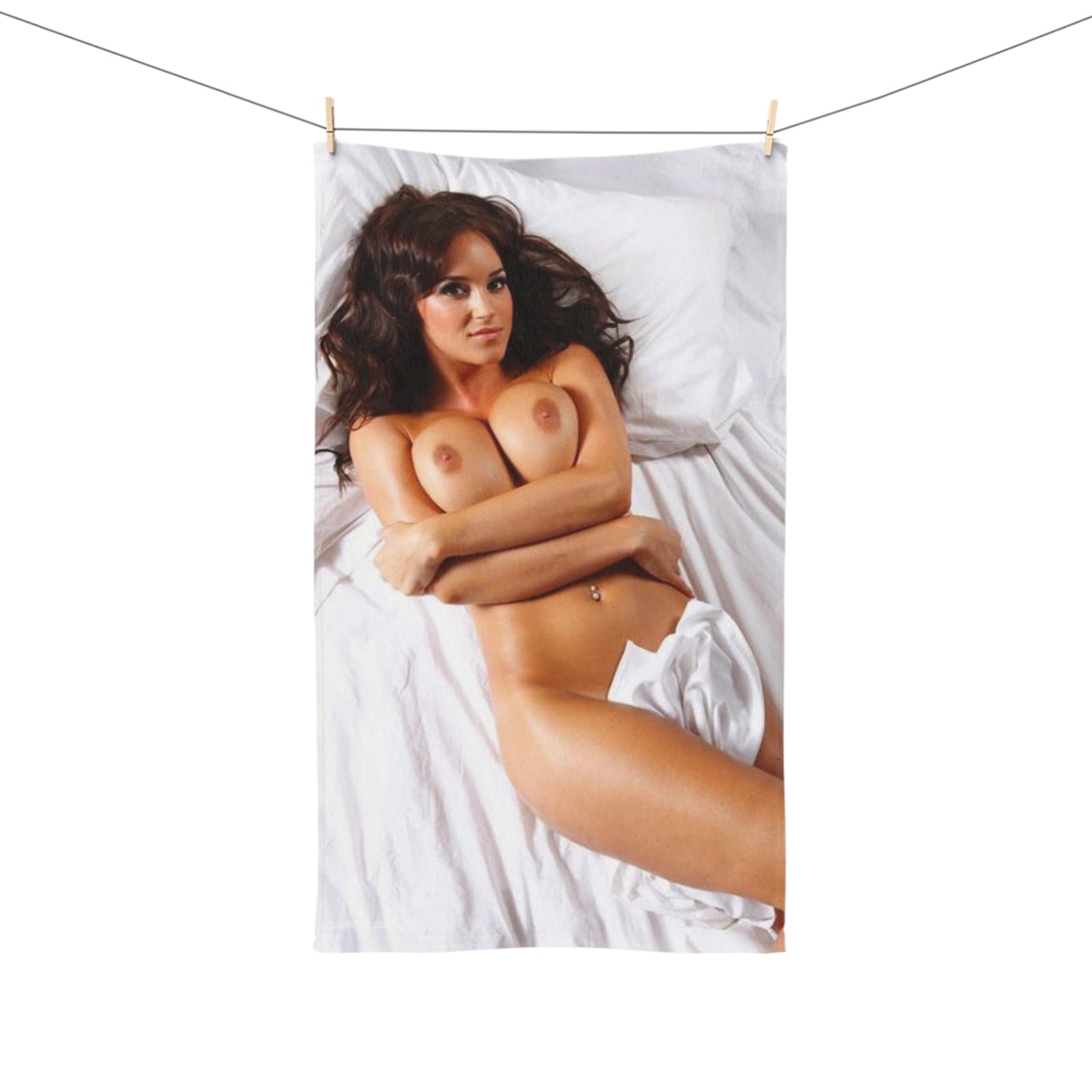 Hand Towel Sexy Brit Rosie Jones Nude