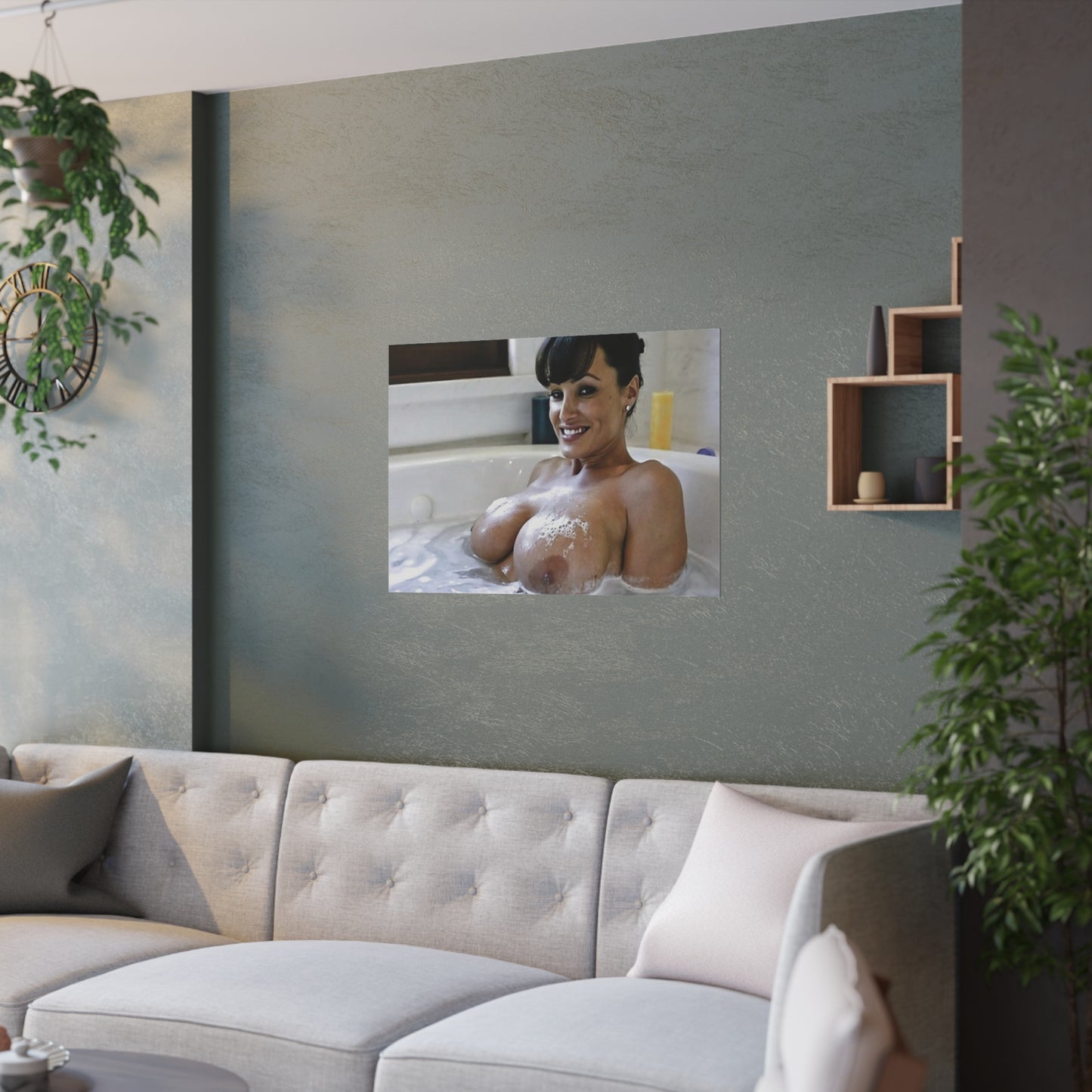 Satin Posters (210gsm) Pornstar Lisa Ann Nude