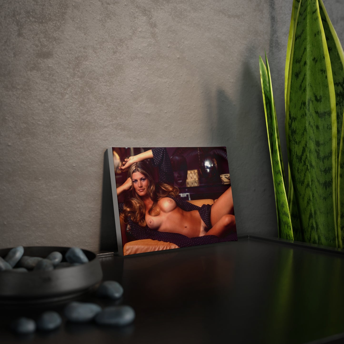 Canvas Photo Tile Playboy Playmate December 1974 Janice Raymond