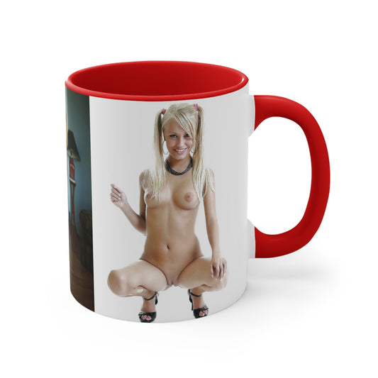 Accent Coffee Mug, 11oz Nude Pigtails