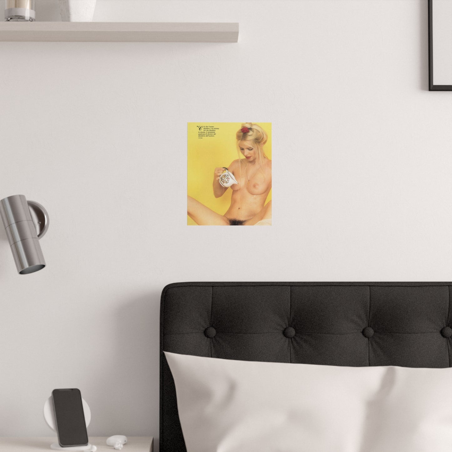 Satin Posters (210gsm) Retro Porn Star Cicciolina (Ilona Staller) Nude