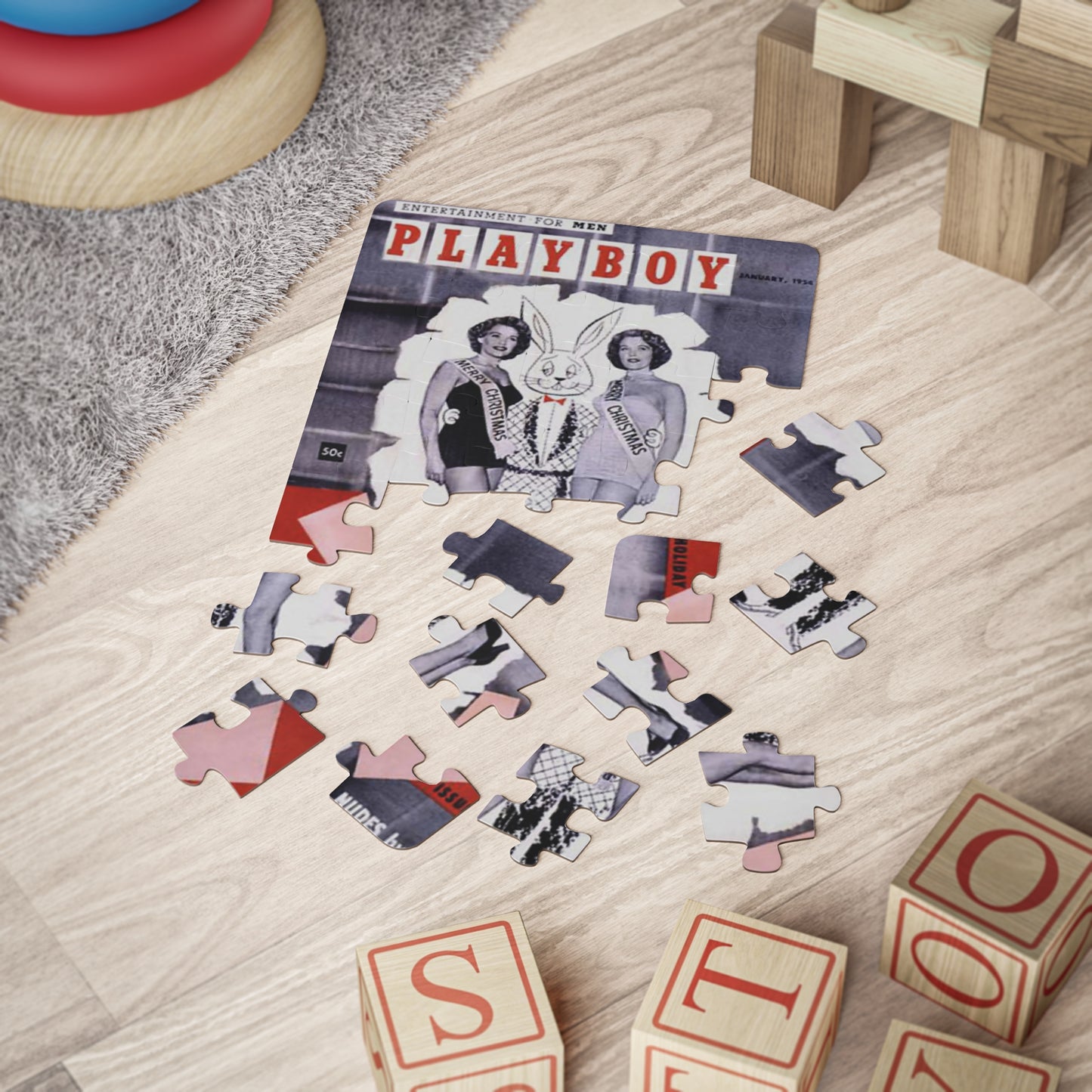 Puzzle, 30-Piece Playboy Cover January 1954