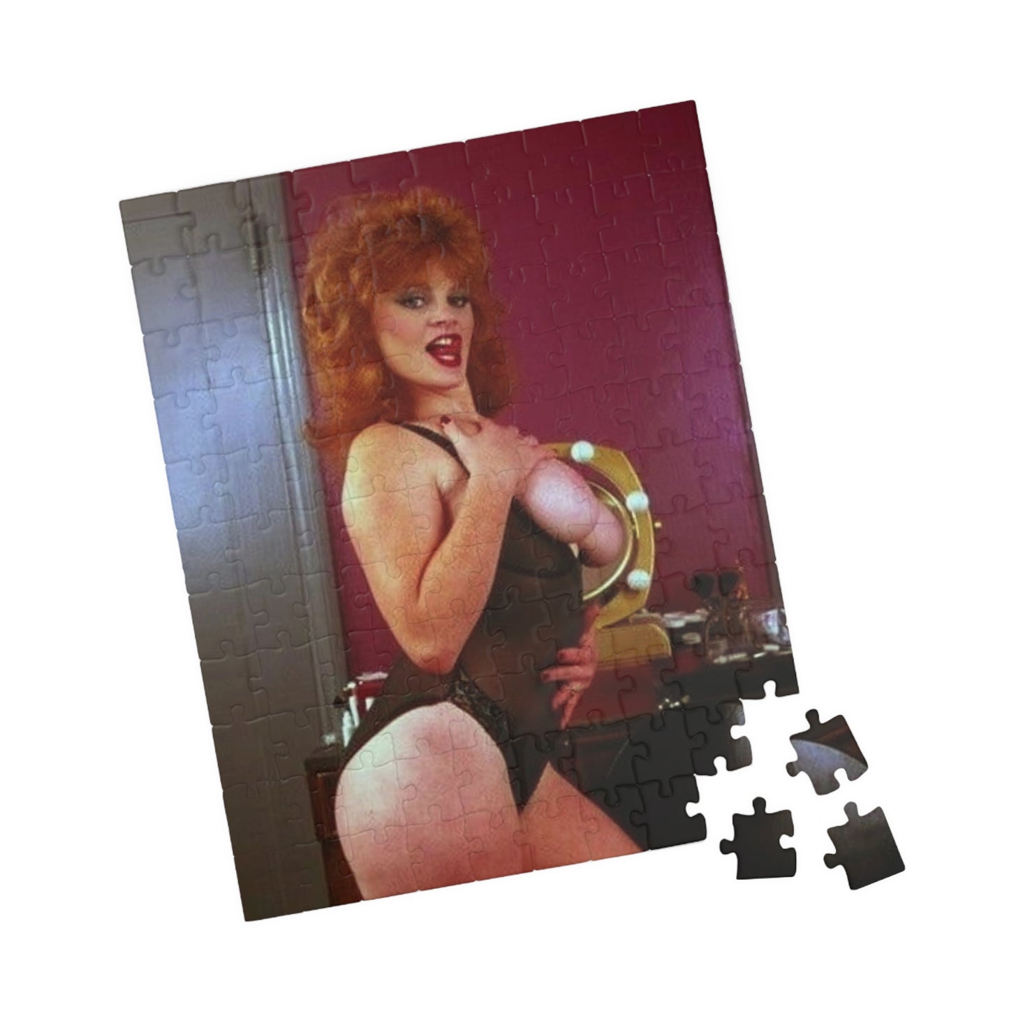 Puzzle (110, 252, 520, 1014-piece) Retro Pornstar Lisa De Leeuw Nude