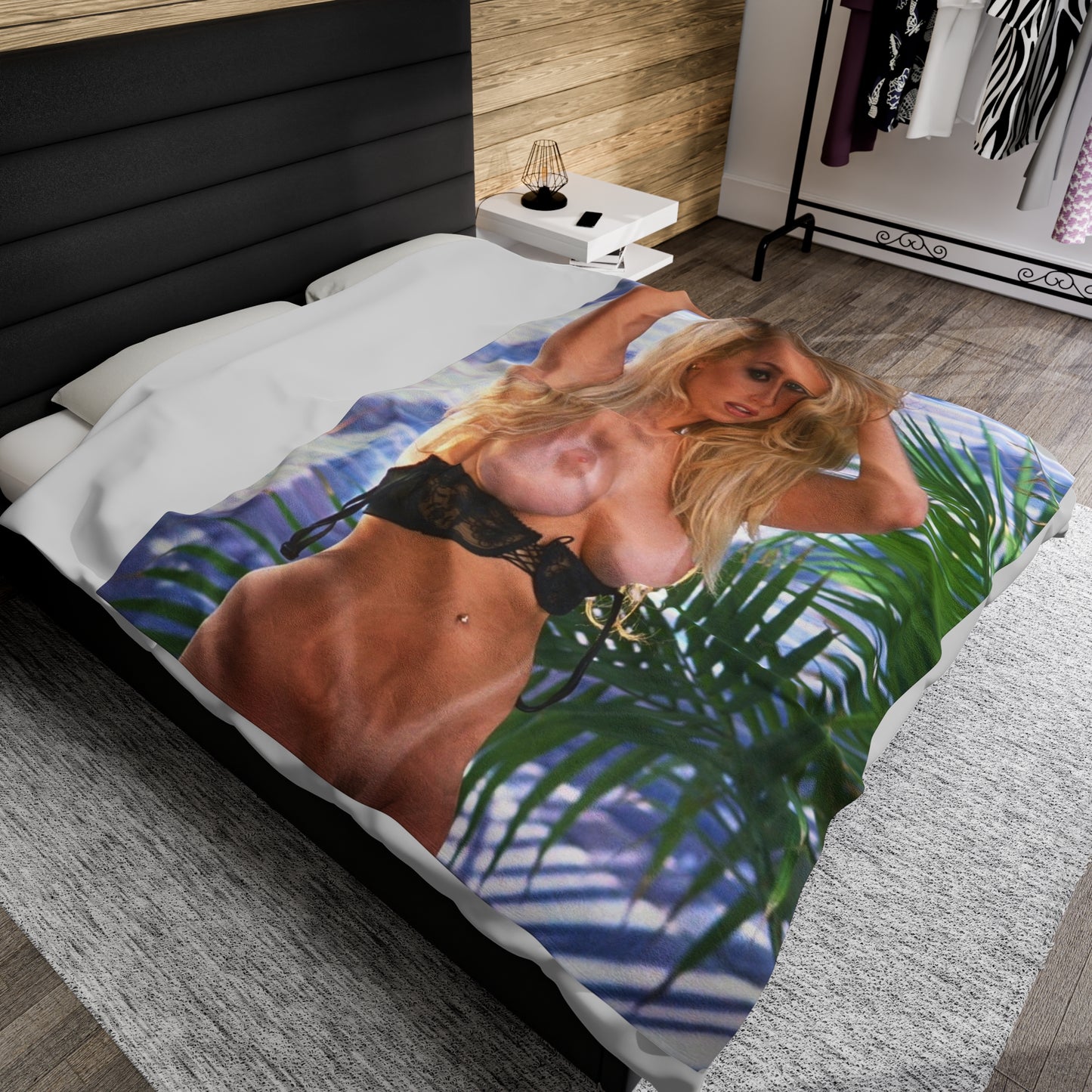 Velveteen Plush Blanket Pornstar Jenna Jameson Nude