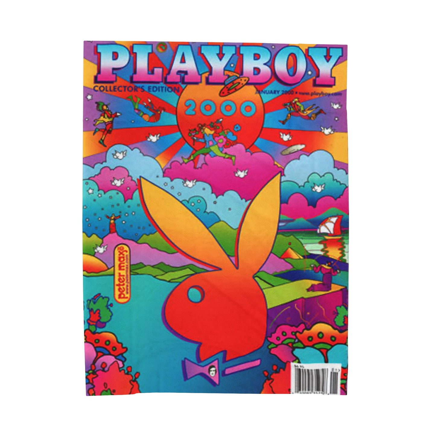 Velveteen Plush Blanket Play Boy January 2000 Cover