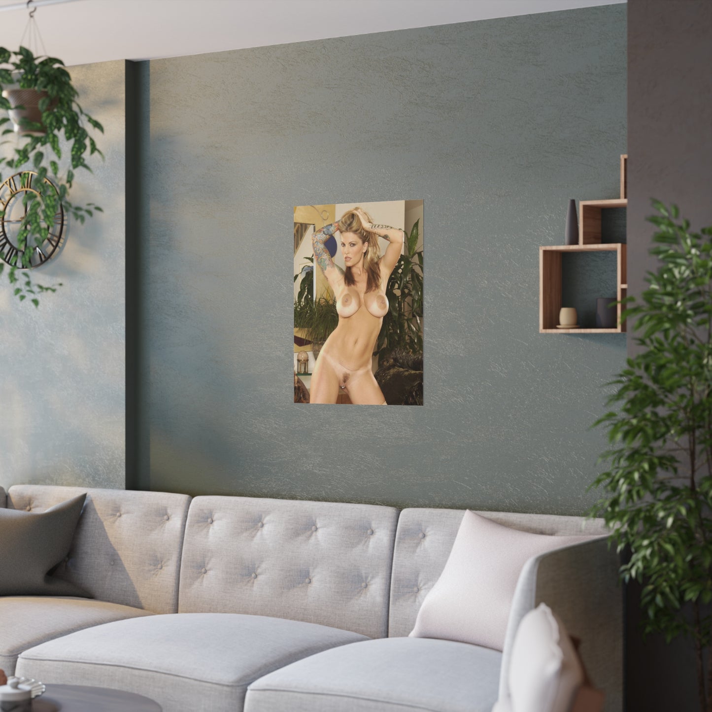 Satin Posters (210gsm) Retro Adult Star Janine Lindenmulder Nud