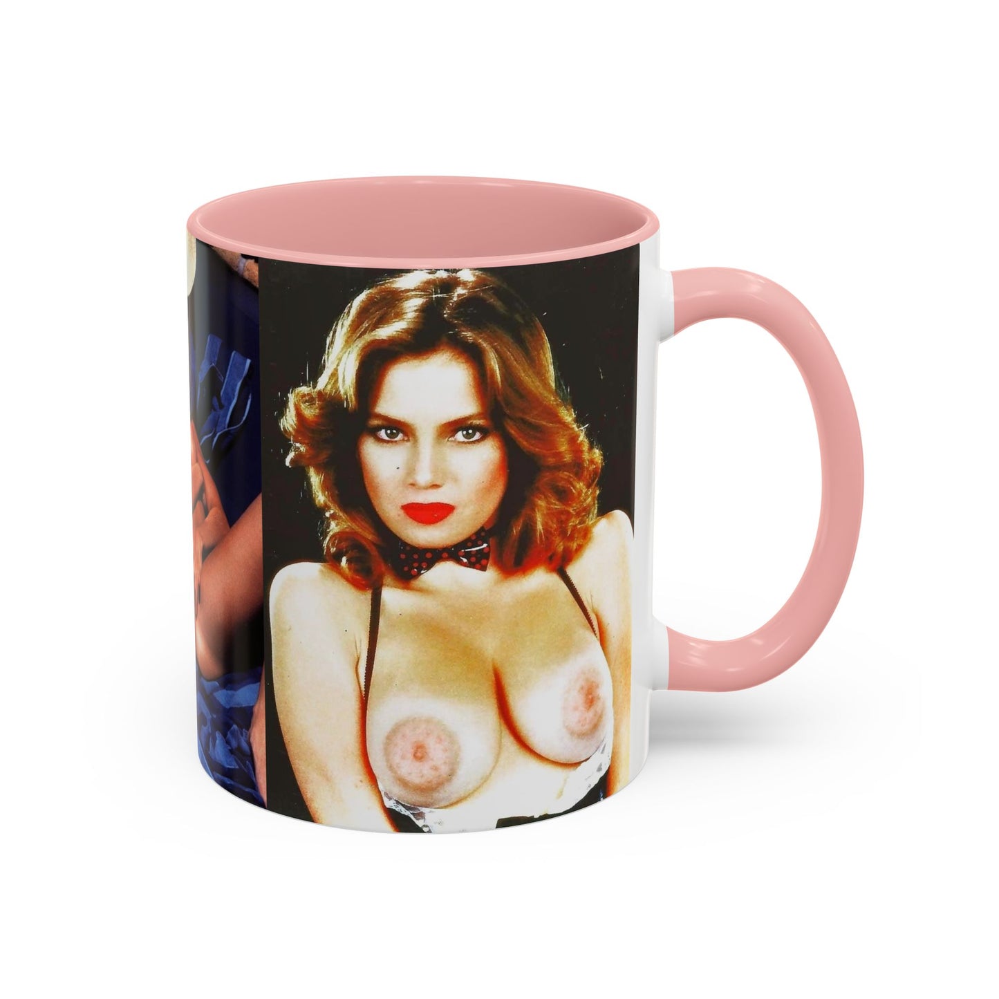 Accent Coffee Mug (11, 15oz) Retro Pornstar Traci Lords Nude