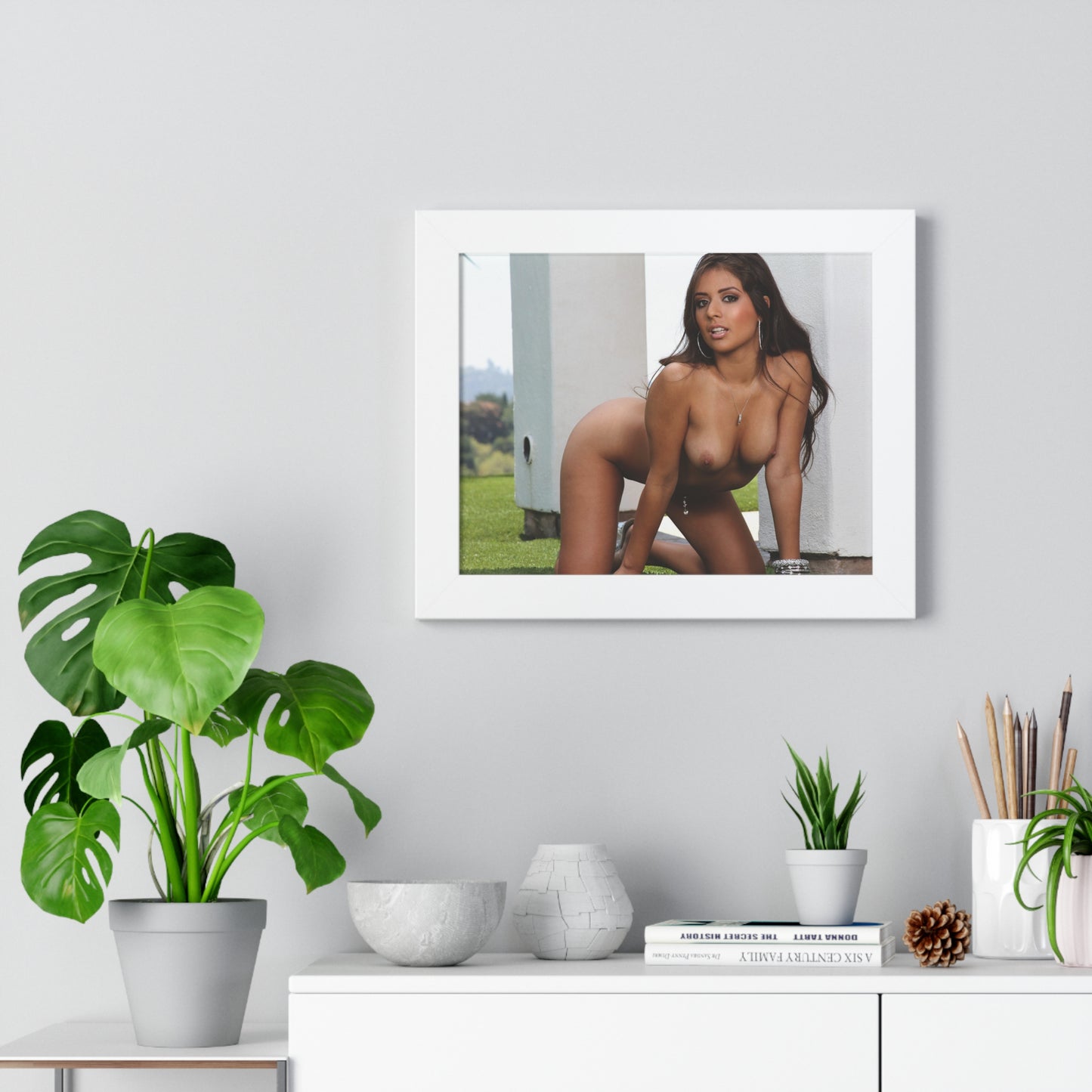 Framed Horizontal Poster Porn Star Jynx Maze Nude