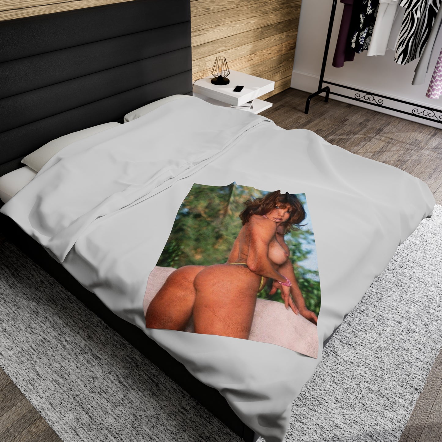 Velveteen Plush Blanket Pornstar Racquel Darrian Nude