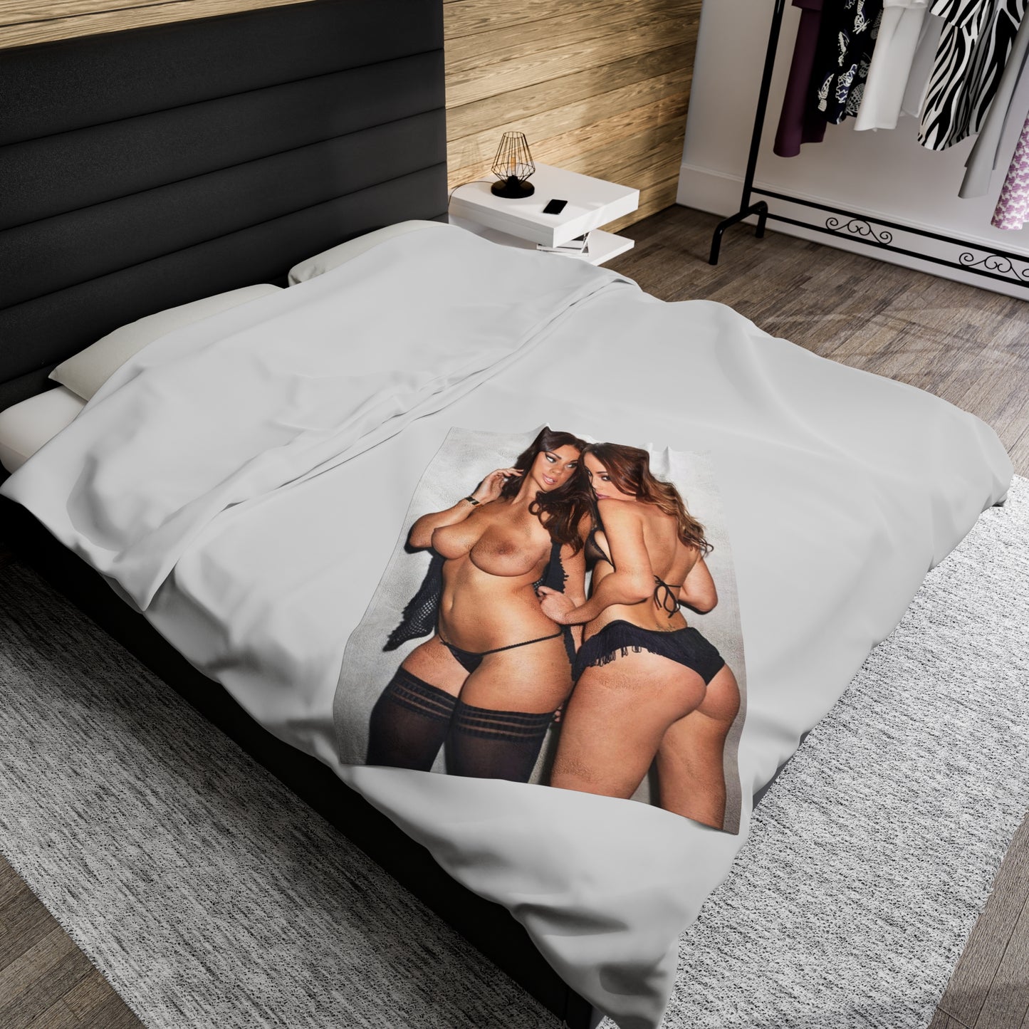 Velveteen Plush Blanket Rosie Jones & Holly Peers Nude