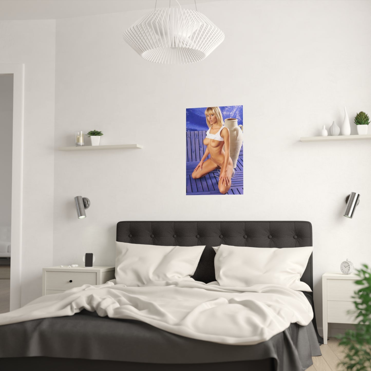 Satin Posters (210gsm) Retro Pornstar Anita Blond