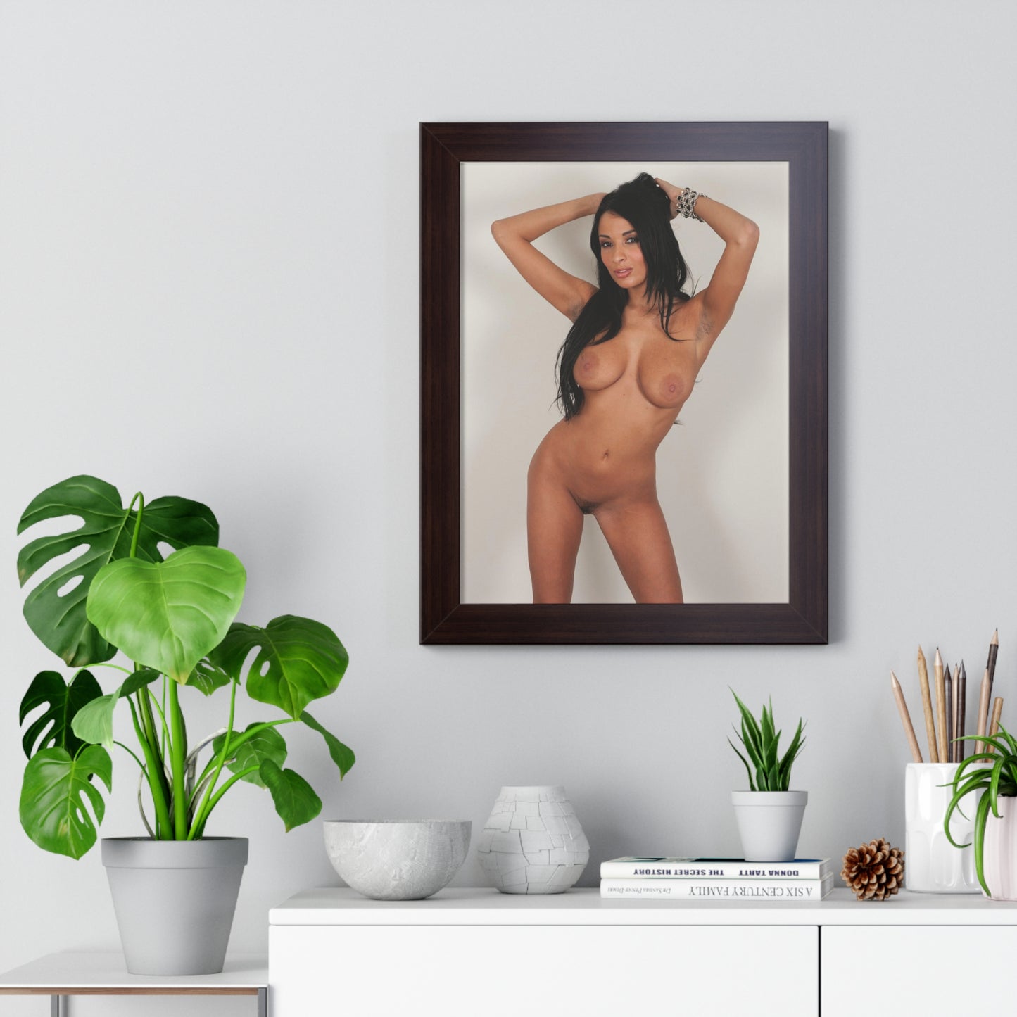 Framed Vertical Poster Pornstar Anissa Kate Nude