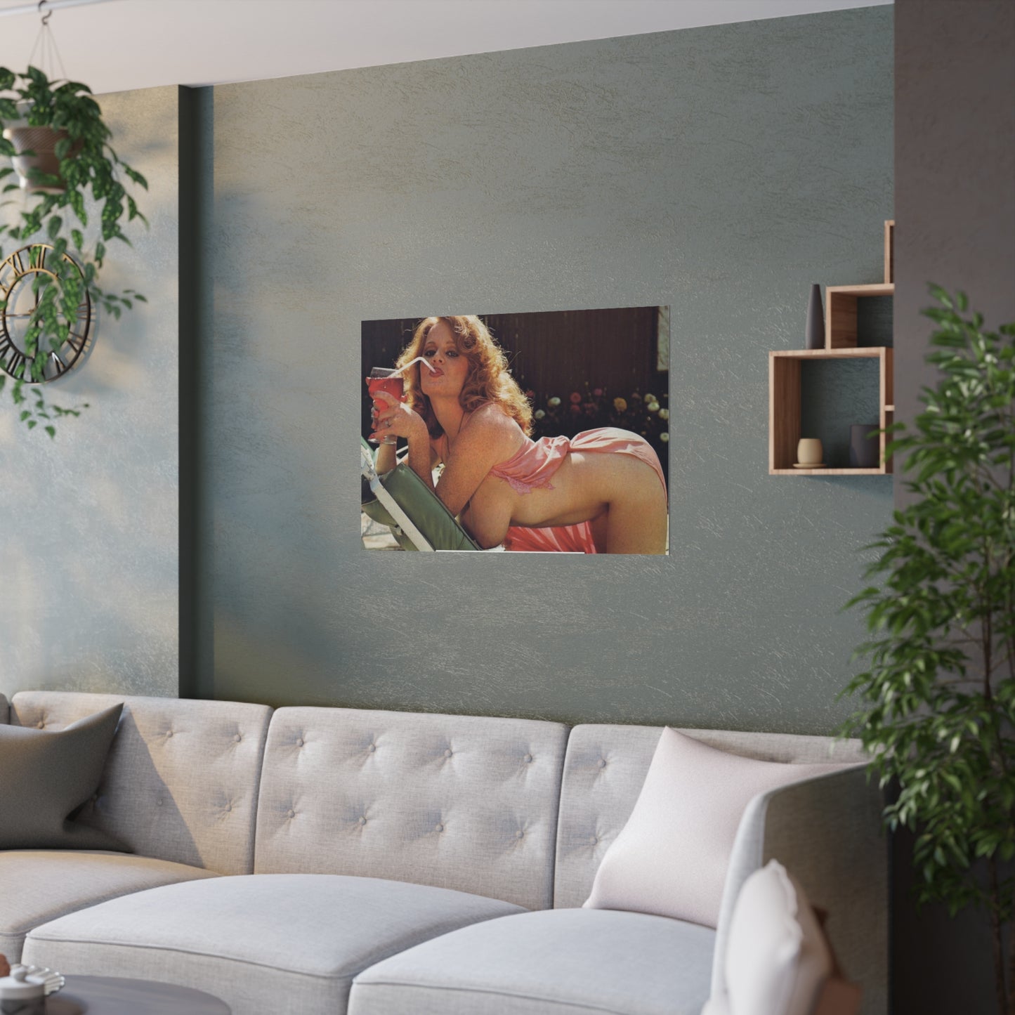 Satin Posters (210gsm) Retro Porn Star Lisa De Leeuw Nude