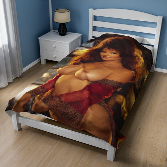 Velveteen Plush Blanket Playboy Playmate March 2003 Pennelope Jimenez