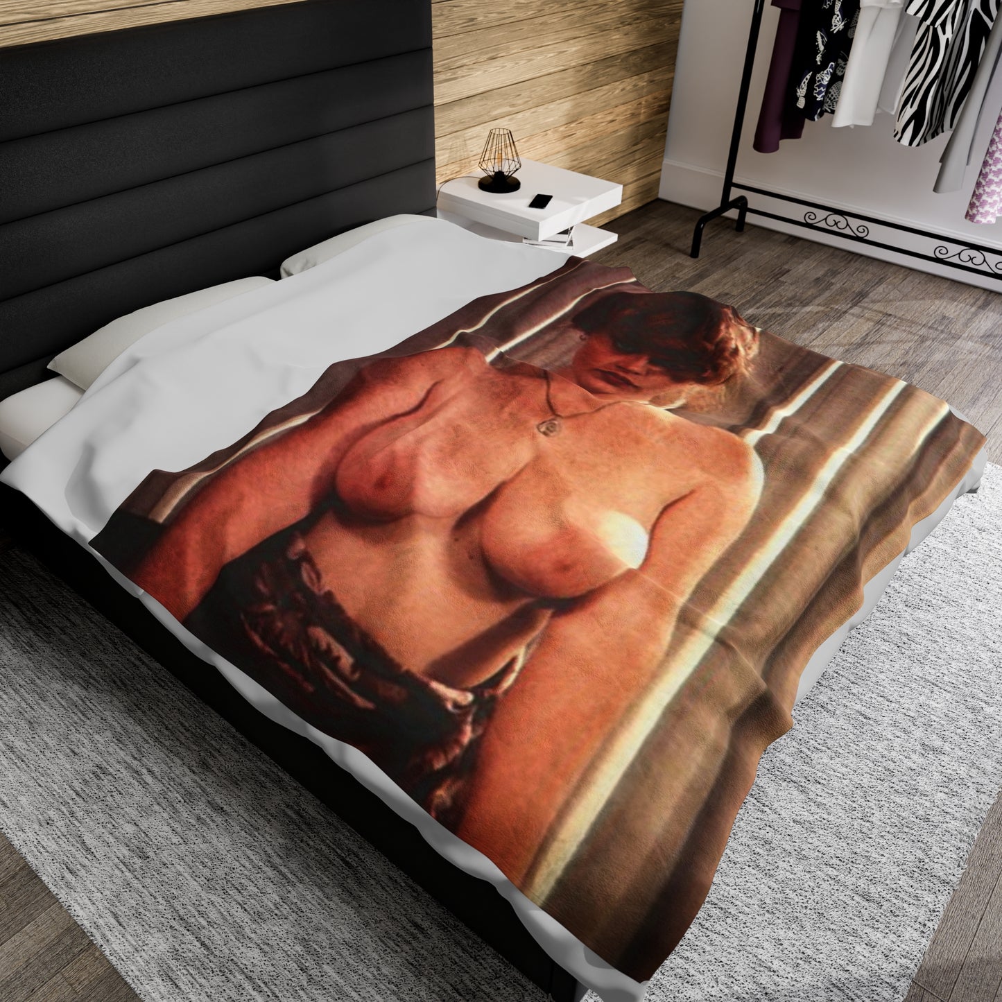 Velveteen Plush Blanket Retro Pornstar Lisa De Leeuw Nude