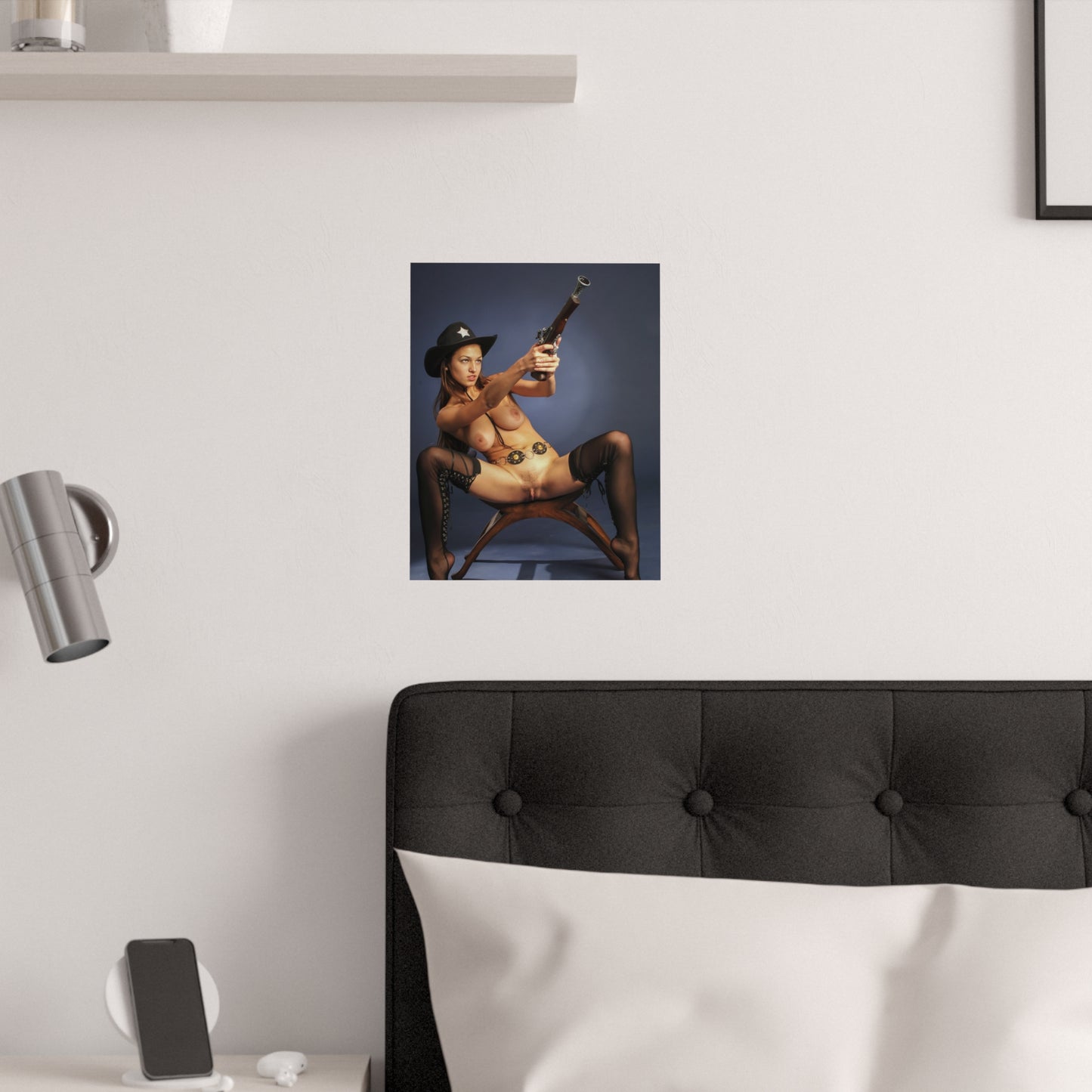 Satin Posters (210gsm) Naked Chicks With Guns