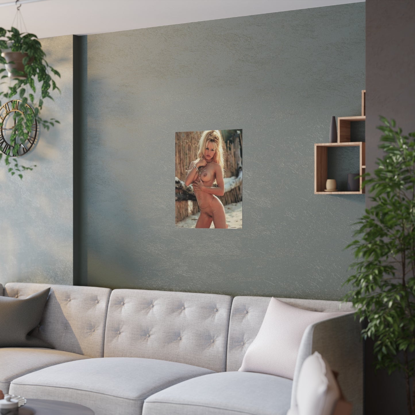 Satin Posters (210gsm) Pamela Anderson Nude #1