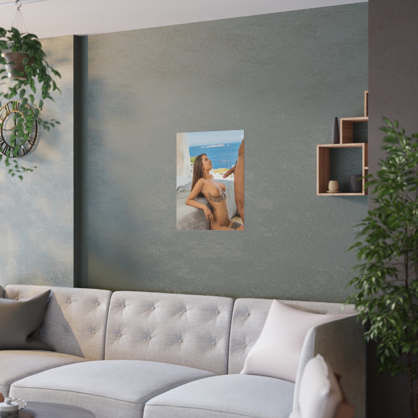 Satin Posters (210gsm) Natural Tits Liya Silver