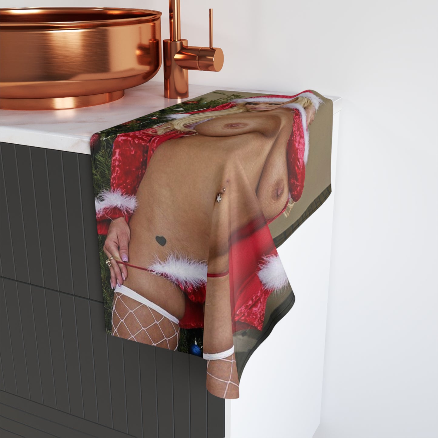 Hand Towel Shyla Stylez Nude Christmas