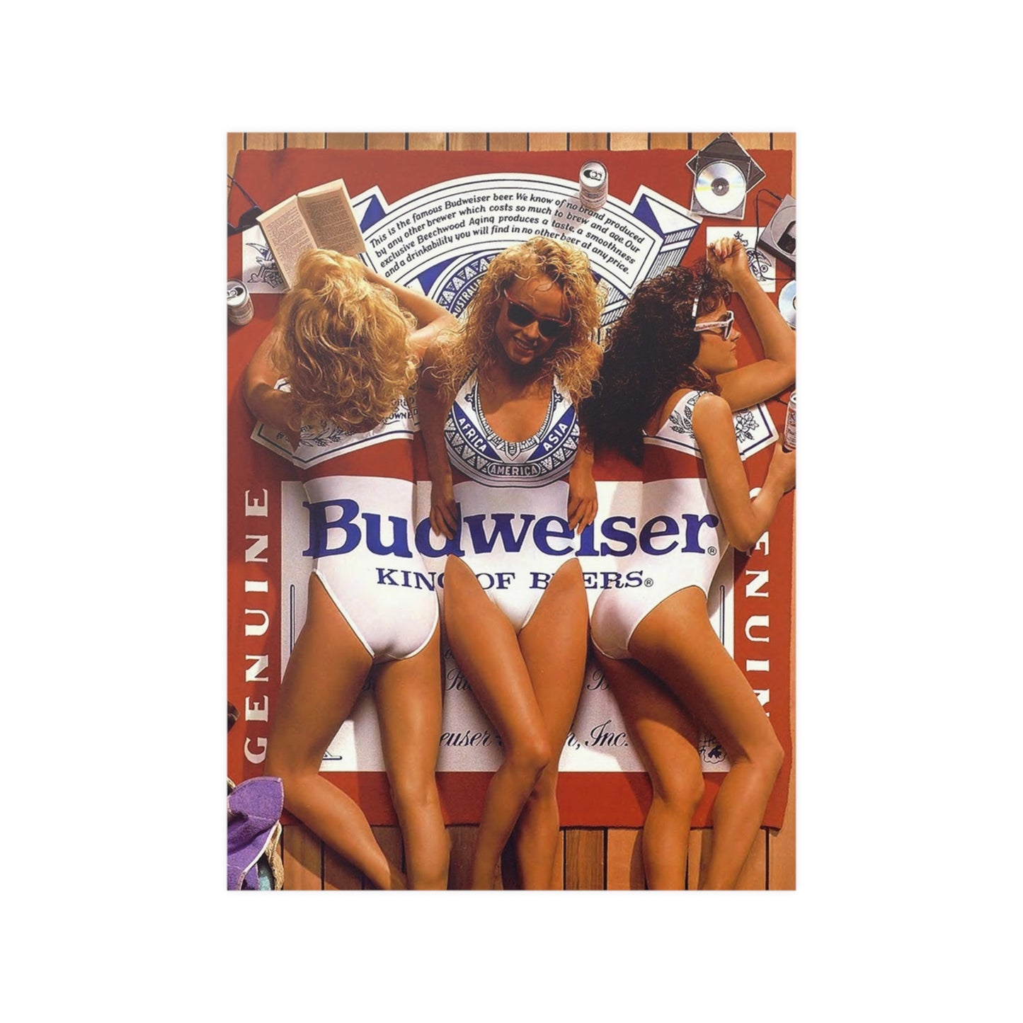 Satin Posters (210gsm) 90s Budweiser Ad