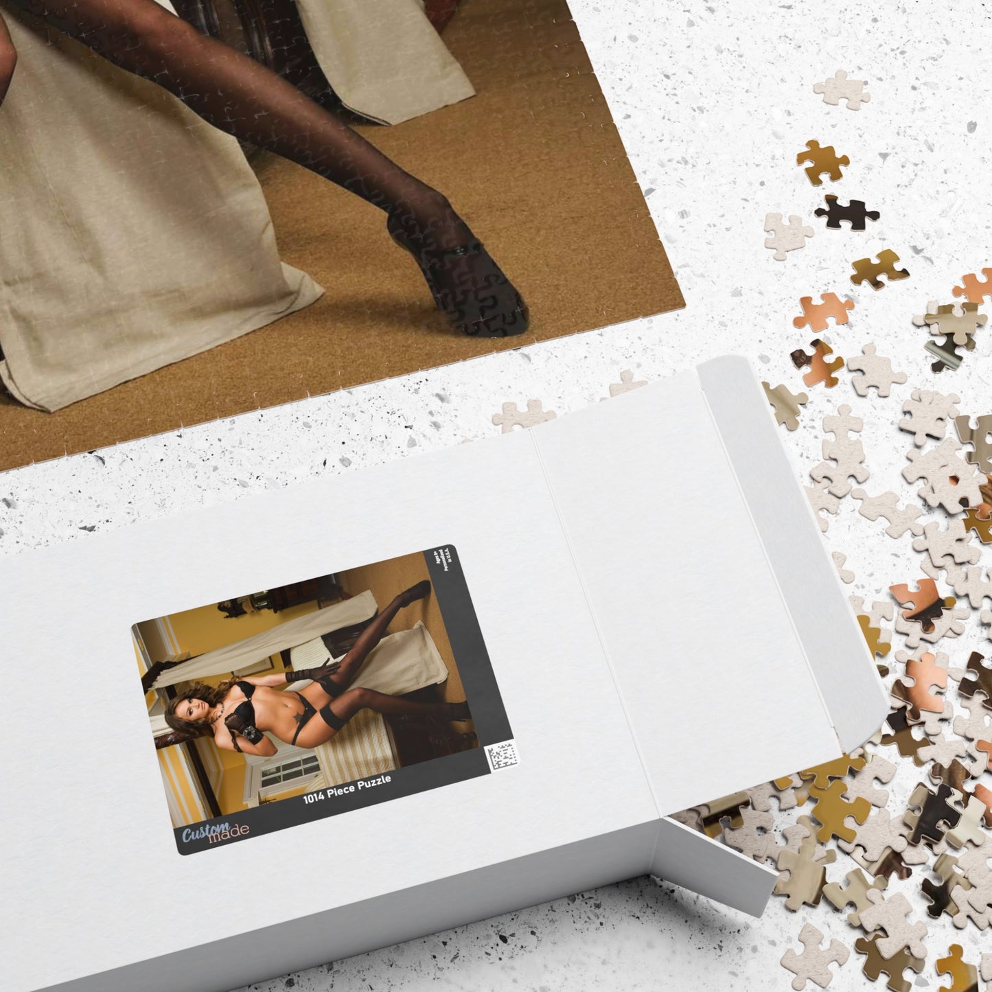 Puzzle (110, 252, 520, 1014-piece) Hot Black Lingerie Babe