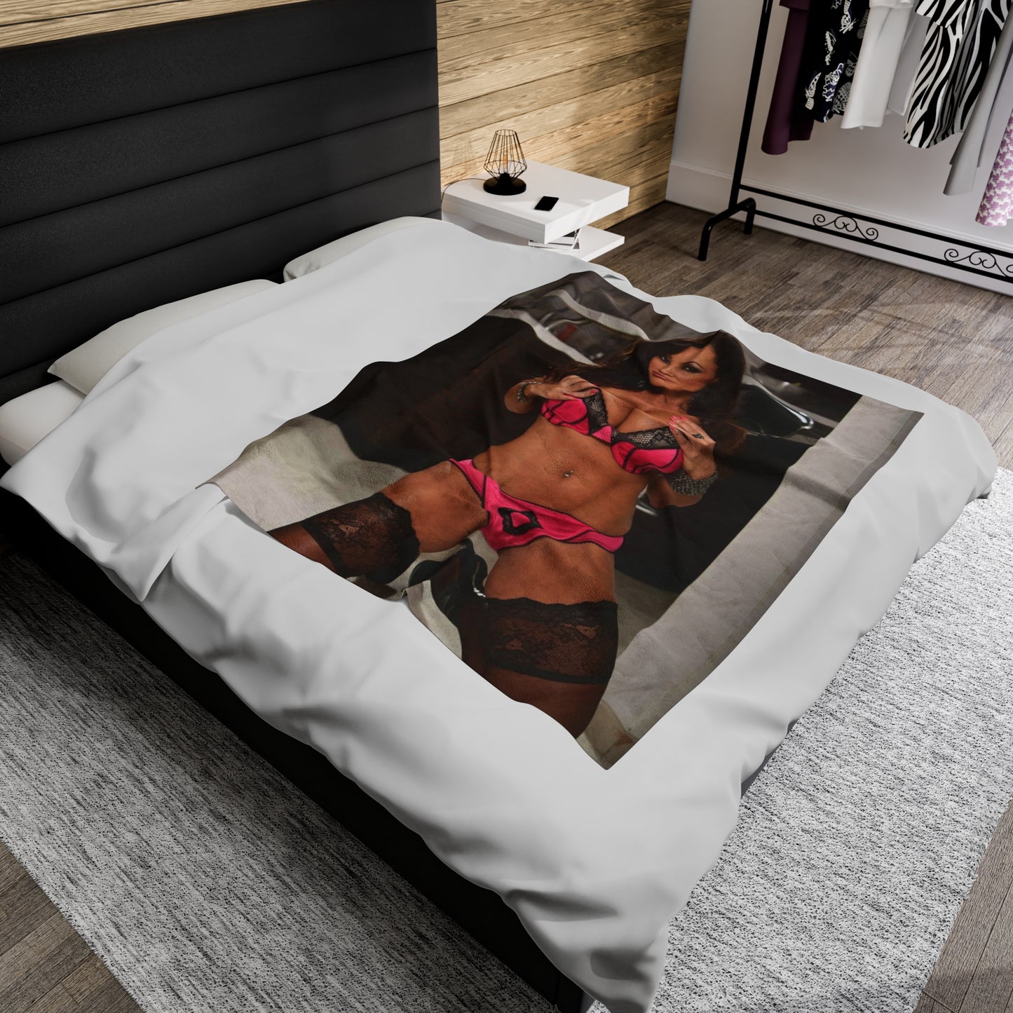 Velveteen Plush Blanket Lisa Ann Lingerie