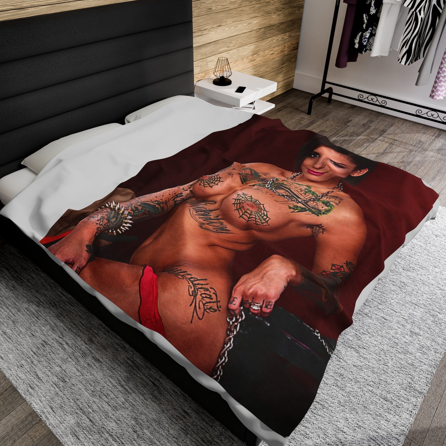 Velveteen Plush Blanket Pornstar Bonnie Rotten Nude