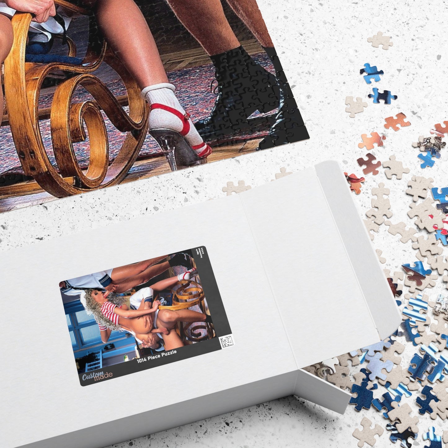 Puzzle (110, 252, 520, 1014-piece) Classic Retro Porn Scene Porn Star Nude Naked