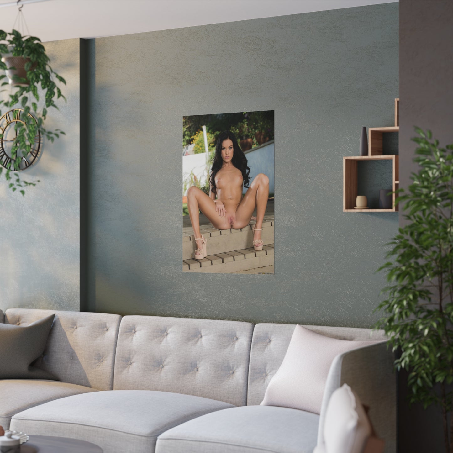 Satin Posters (210gsm) Megan Rain Nude #3