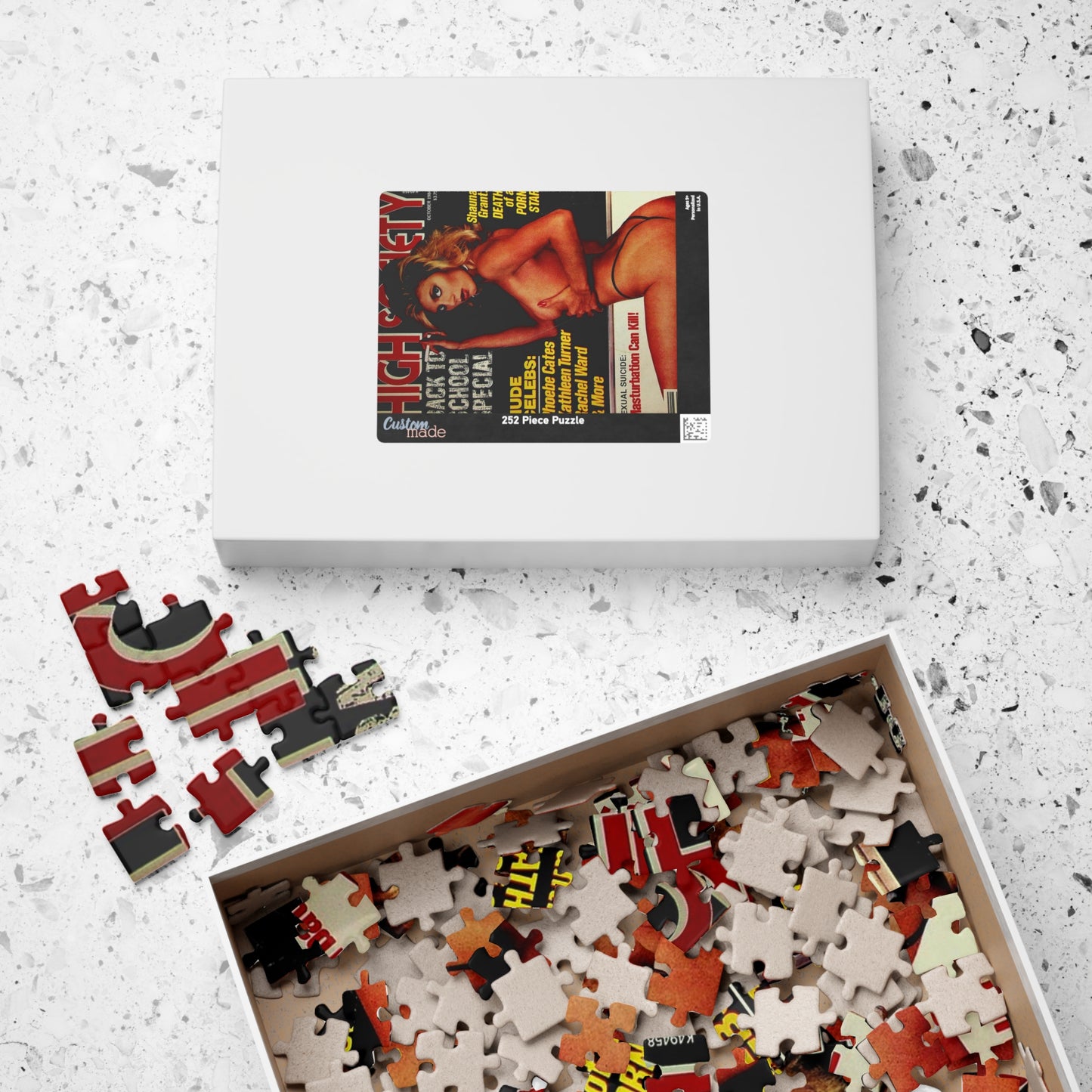 Puzzle (110, 252, 500, 1014-piece) Retro Pornstar Shauna Grant Nude