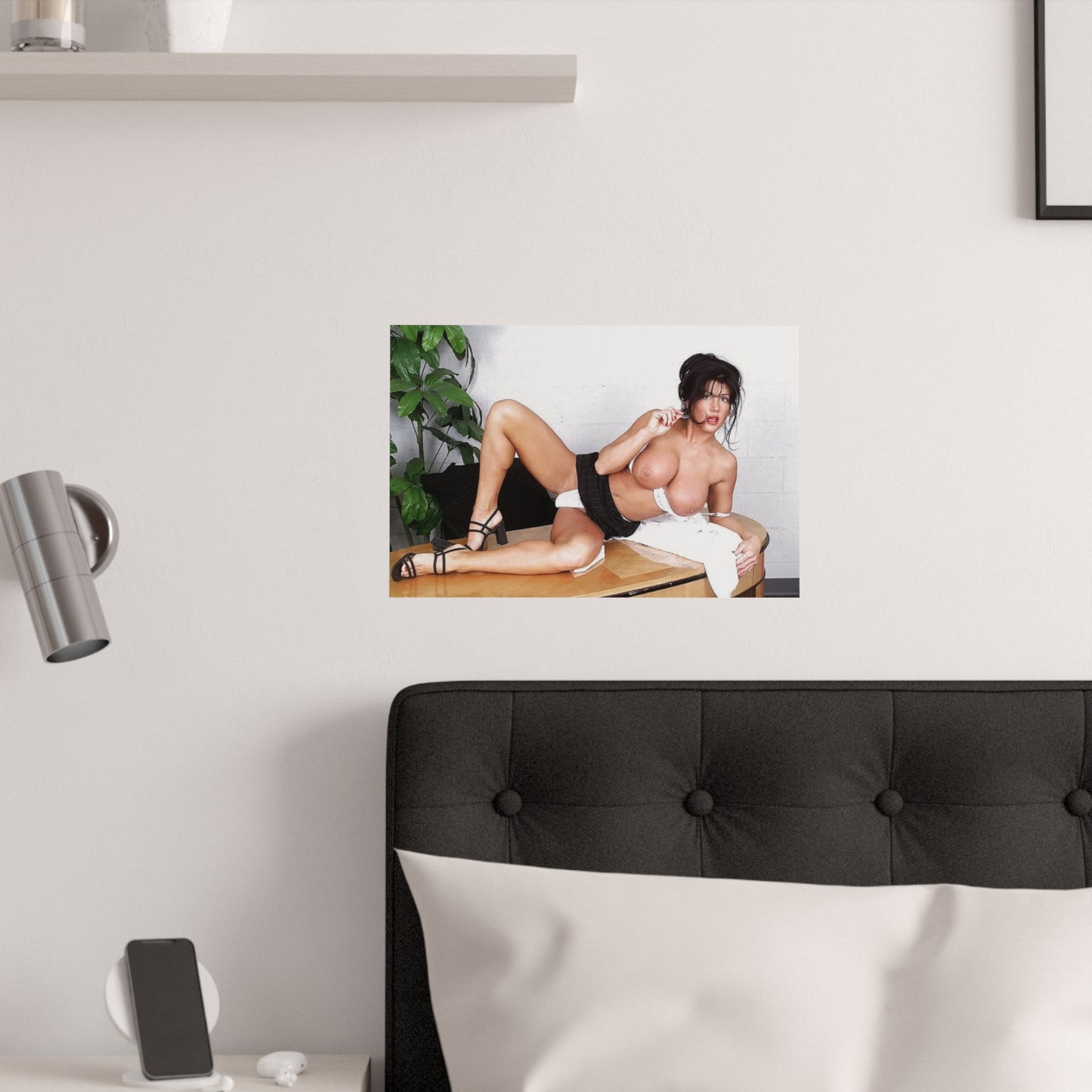 Satin Posters (210gsm) Retro Pornstar Holly Body Nude