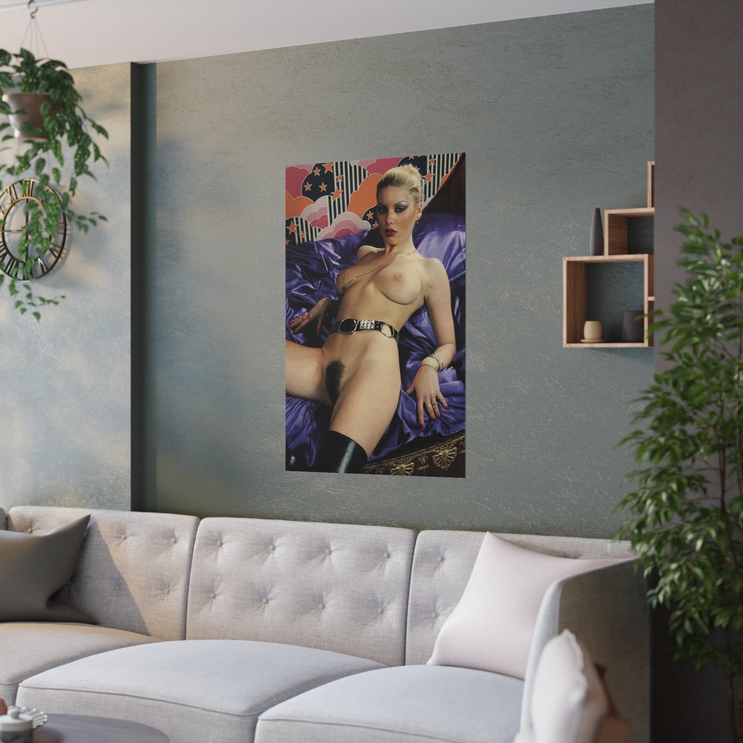 Satin Posters (210gsm) Retro French Porn Star Marilyn Jess